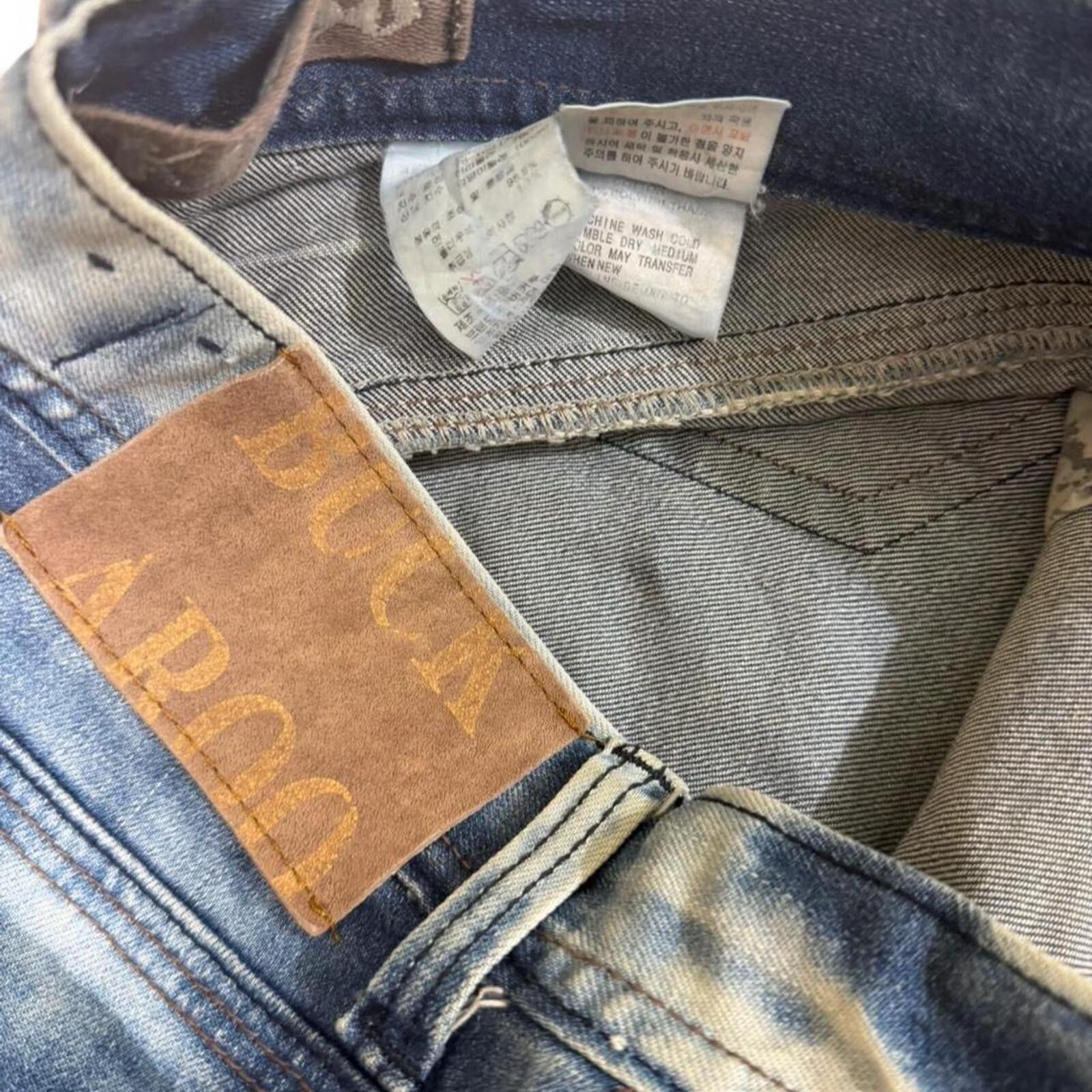 Other BUCKAROO LIGHT WASH UNIQUE DESIGN STRAIGHT LEG DENIM JEANS Size US 30 / EU 46 - 7 Thumbnail