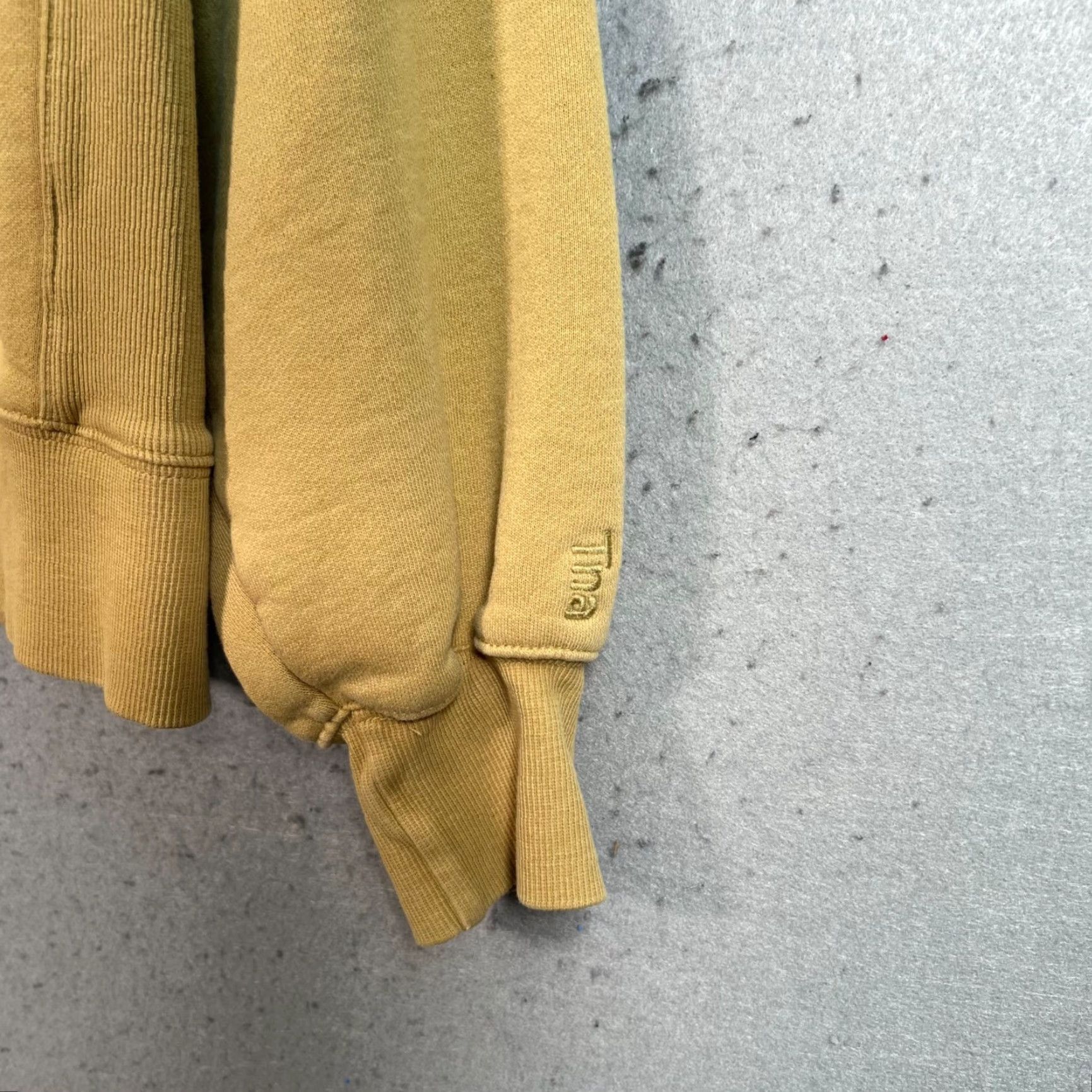 TNA Tna Hoodie Cozy AF Fleece Yellow Womens Size 7 Cotton Blend Sweatshirt Size M / US 6-8 / IT 42-44 - 7 Thumbnail