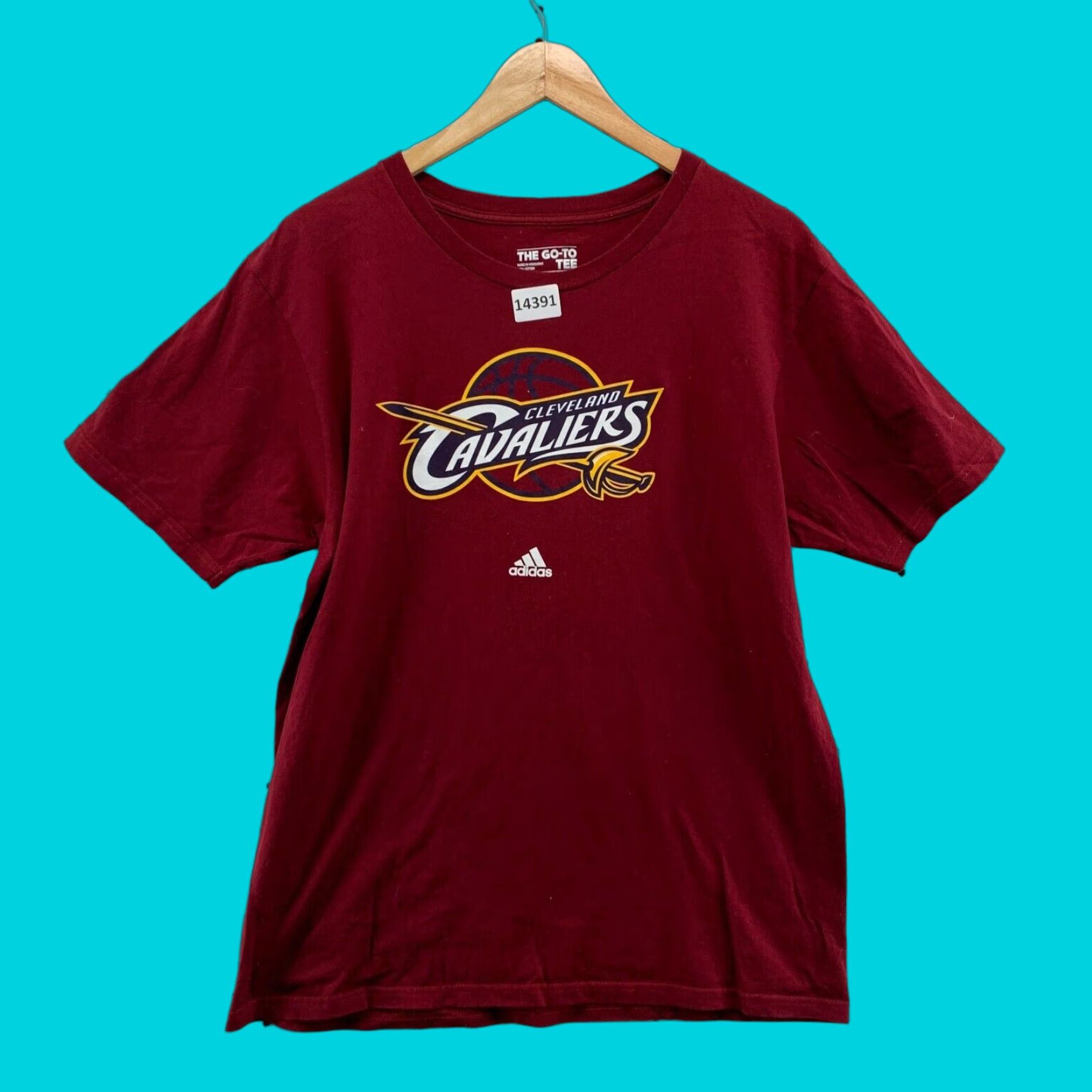 Adidas VINTAGE Cleveland Cavaliers Shirt Adidas Go To Adult Red Short Sleeve T-Shirt Size Large Size US L / EU 52-54 / 3 - 1 Thumbnail