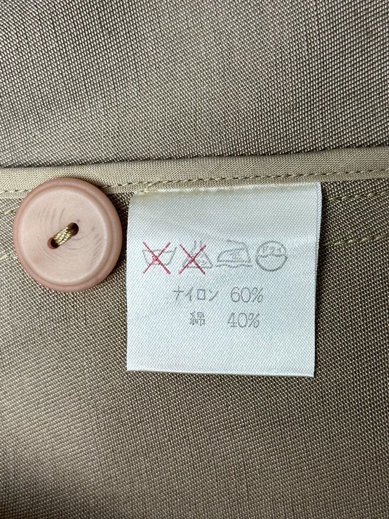 Issey Miyake Issey Miyake size:9 Khaki single-button suit jacket Size 34S - 3 Thumbnail