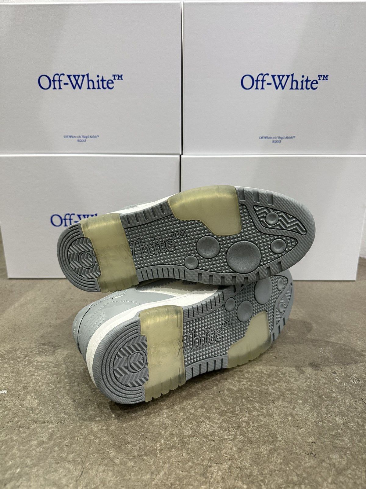 Off-White OFF-WHITE - Out of Office White Grey Sneakers Size US 12 / EU 45 - 5 Thumbnail