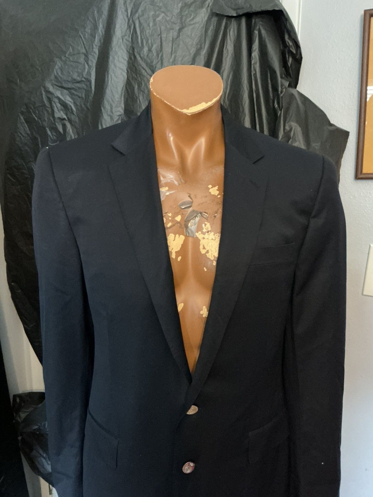 Ralph Lauren Black Label Ralph Lauren Black Label Wool Navy 2 Button Blazer Jacket Size 42L - 21 Thumbnail