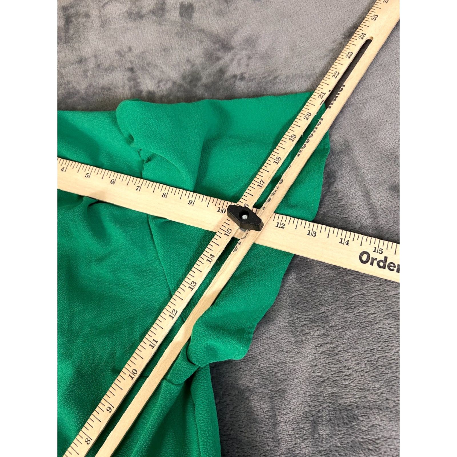 Vintage Monteau Los Angeles Green Tiered Short Sleeve Button Dress Women’s Medium Size 32" / US 10 / IT 46 - 6 Thumbnail