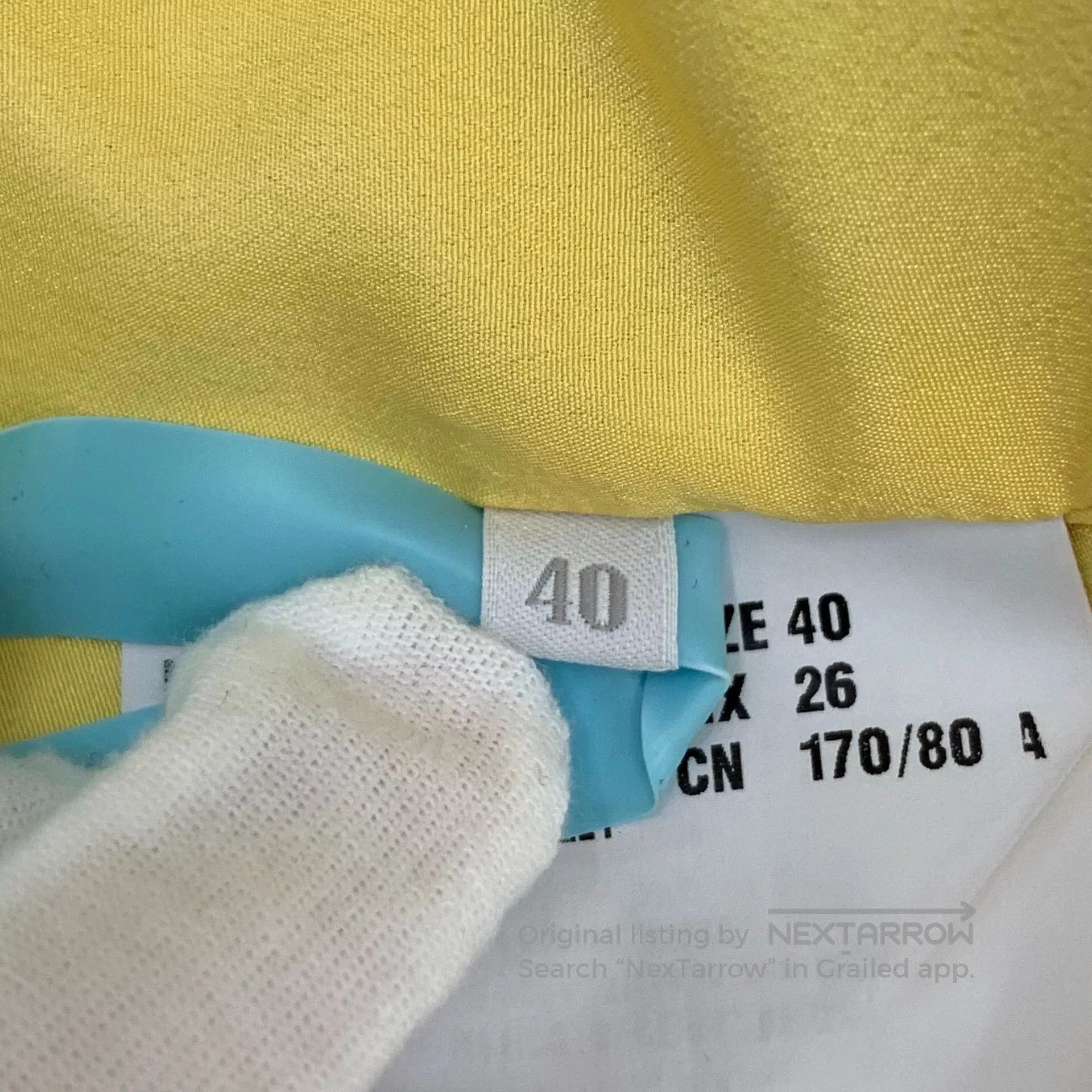 Miu Miu miu miu yellow lambskin zip. Size US M / EU 48-50 / 2 - 6 Thumbnail