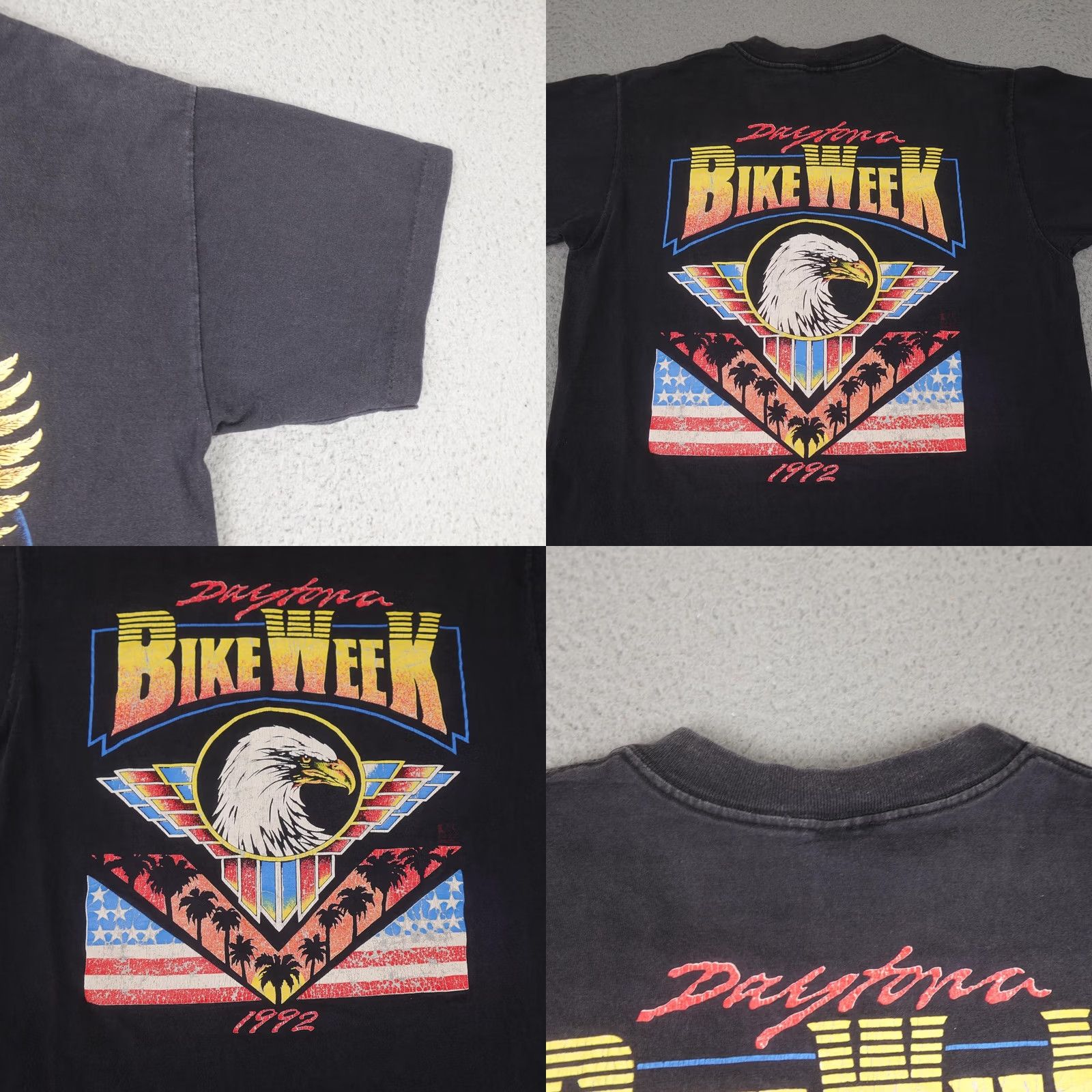 Harley Davidson VINTAGE Harley-Davidson Shirt Mens Large Black Daytona Bike Week Eagle 1992 USA Size US L / EU 52-54 / 3 - 8 Thumbnail