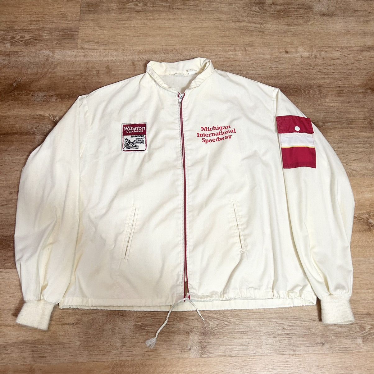 NASCAR Vintage 1980s Winston Cup Michigan Speedway Jacket Size US XL / EU 56 / 4 - 1 Thumbnail
