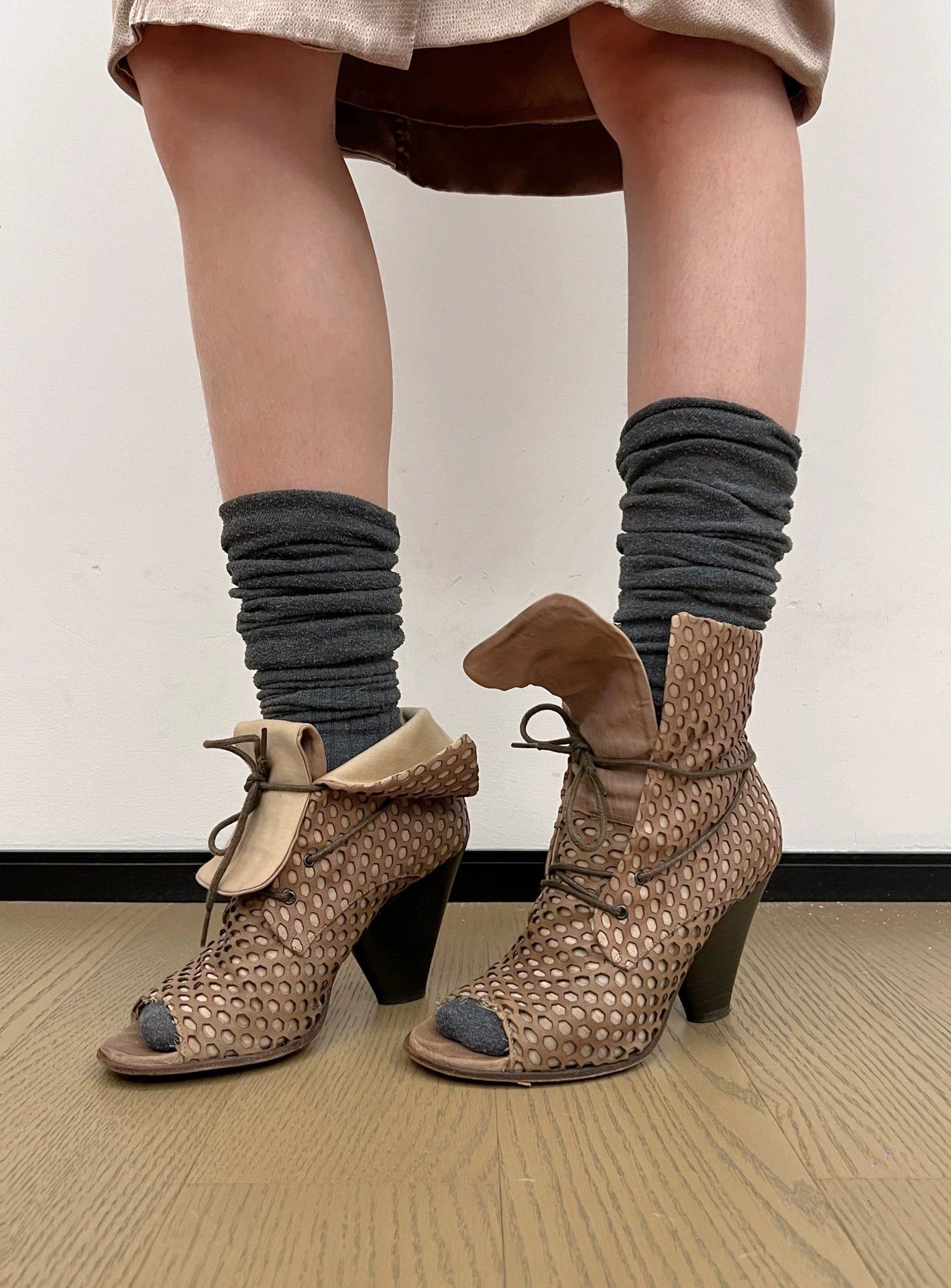 Other Italian Vintage Cutout Heels Foldable Tongue 39 Size US 8.5 / IT 38.5 - 1 Thumbnail
