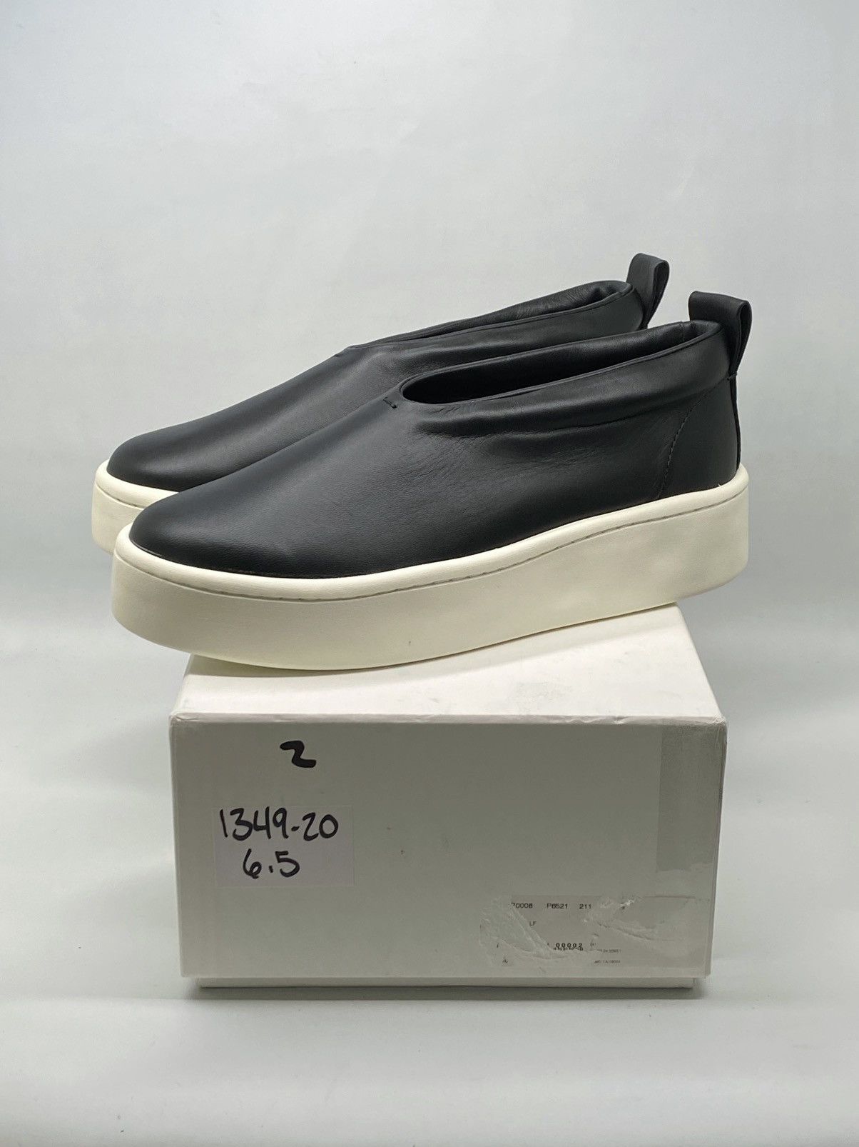 Jil Sander Jil Sander 38MM Leather Platform Slip-On Sneakers size 41 Size US 11 / IT 41 - 11 Thumbnail