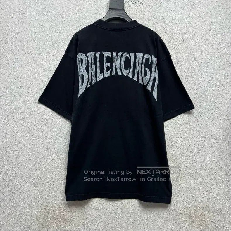 Balenciaga Balenciaga Hawaii Palm Tree Iron Tower Hand-Painted Letter Size US M / EU 48-50 / 2 - 2 Thumbnail