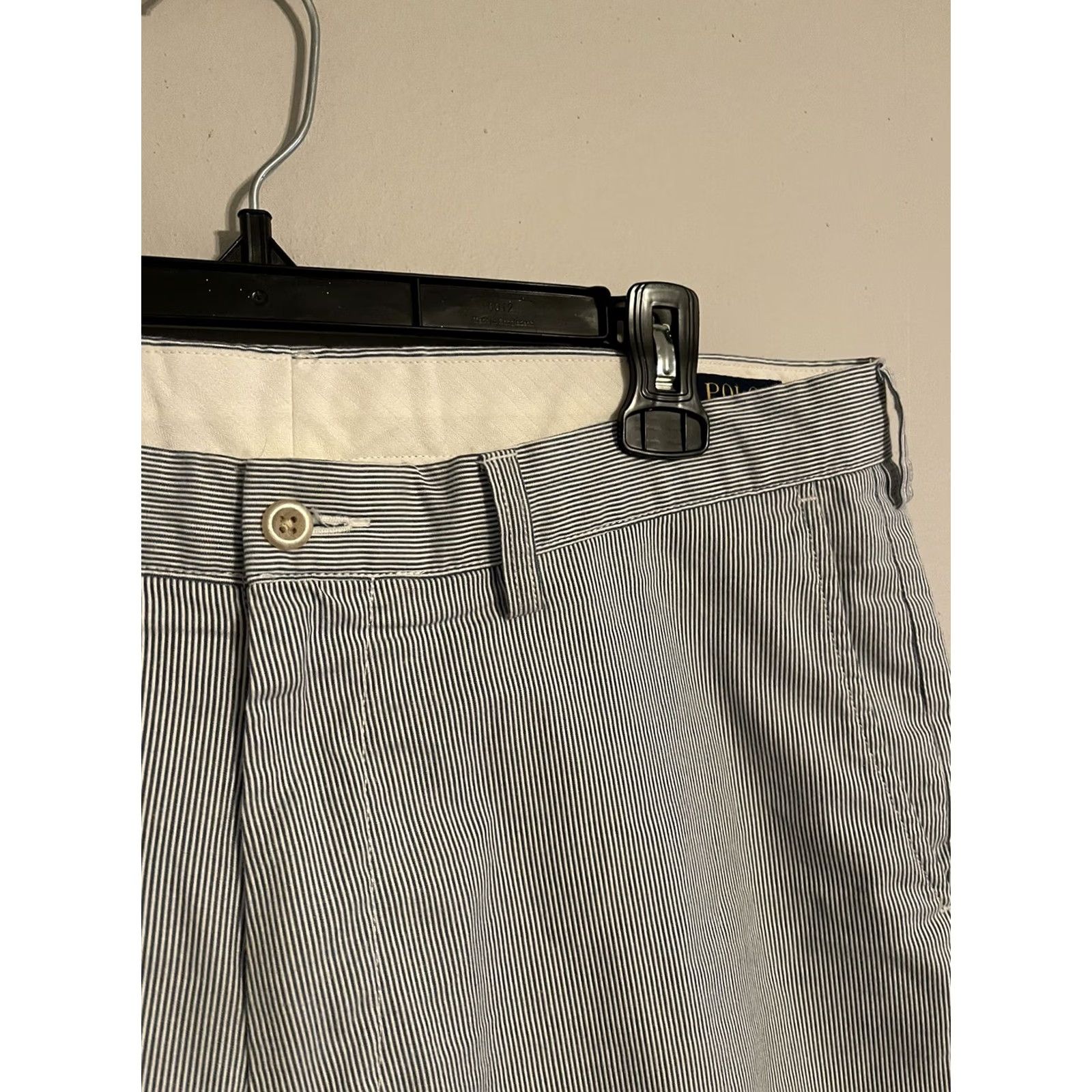 Polo Ralph Lauren Polo Ralph Lauren Classic Fit Light Blue Pinstripe Stifel Pants Men's 36x30 Size US M / EU 48-50 / 2 - 4 Thumbnail