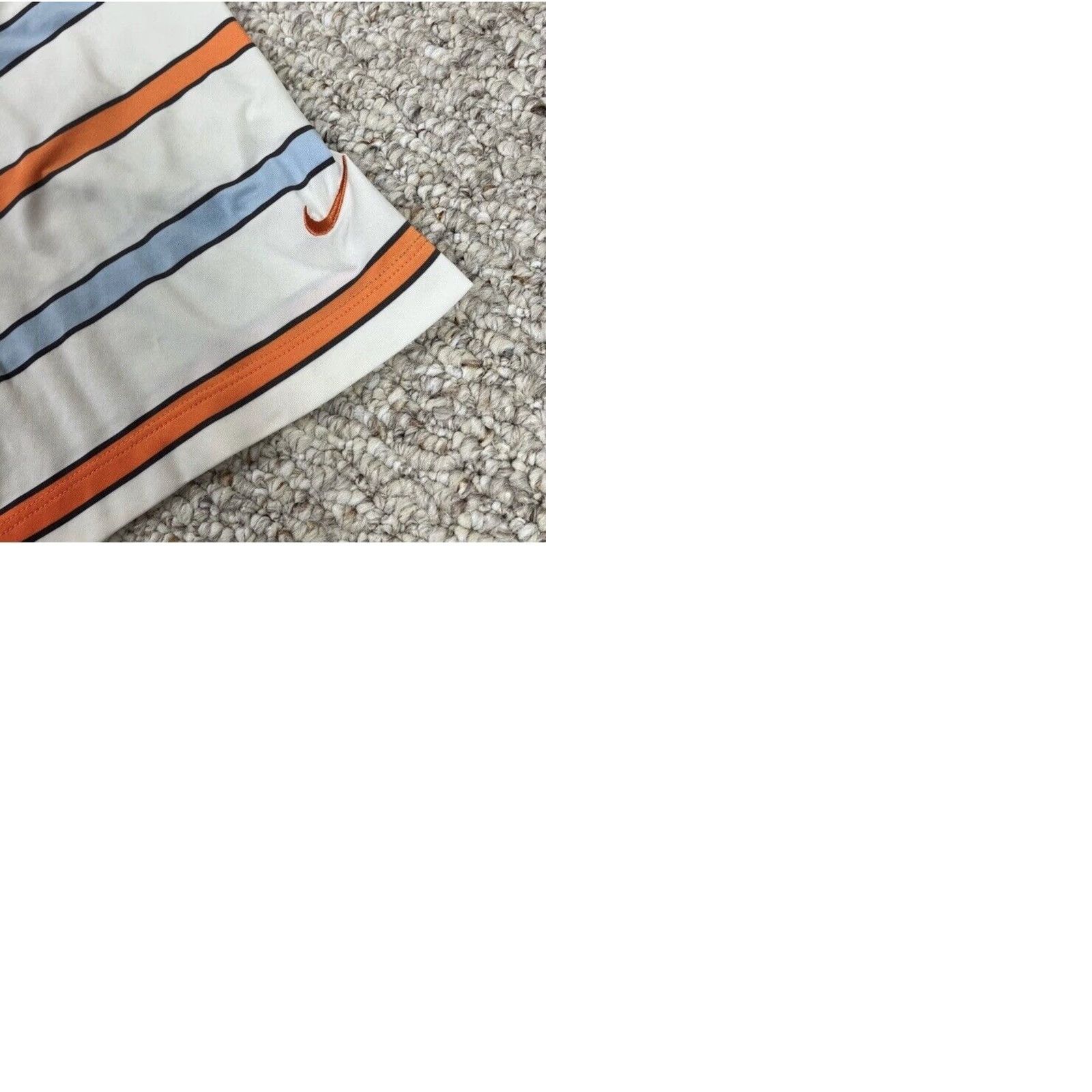 Nike Nike Golf Polo Shirt Mens XL White Striped Short Sleeve Casual Golf Polo Size US XL / EU 56 / 4 - 9 Thumbnail
