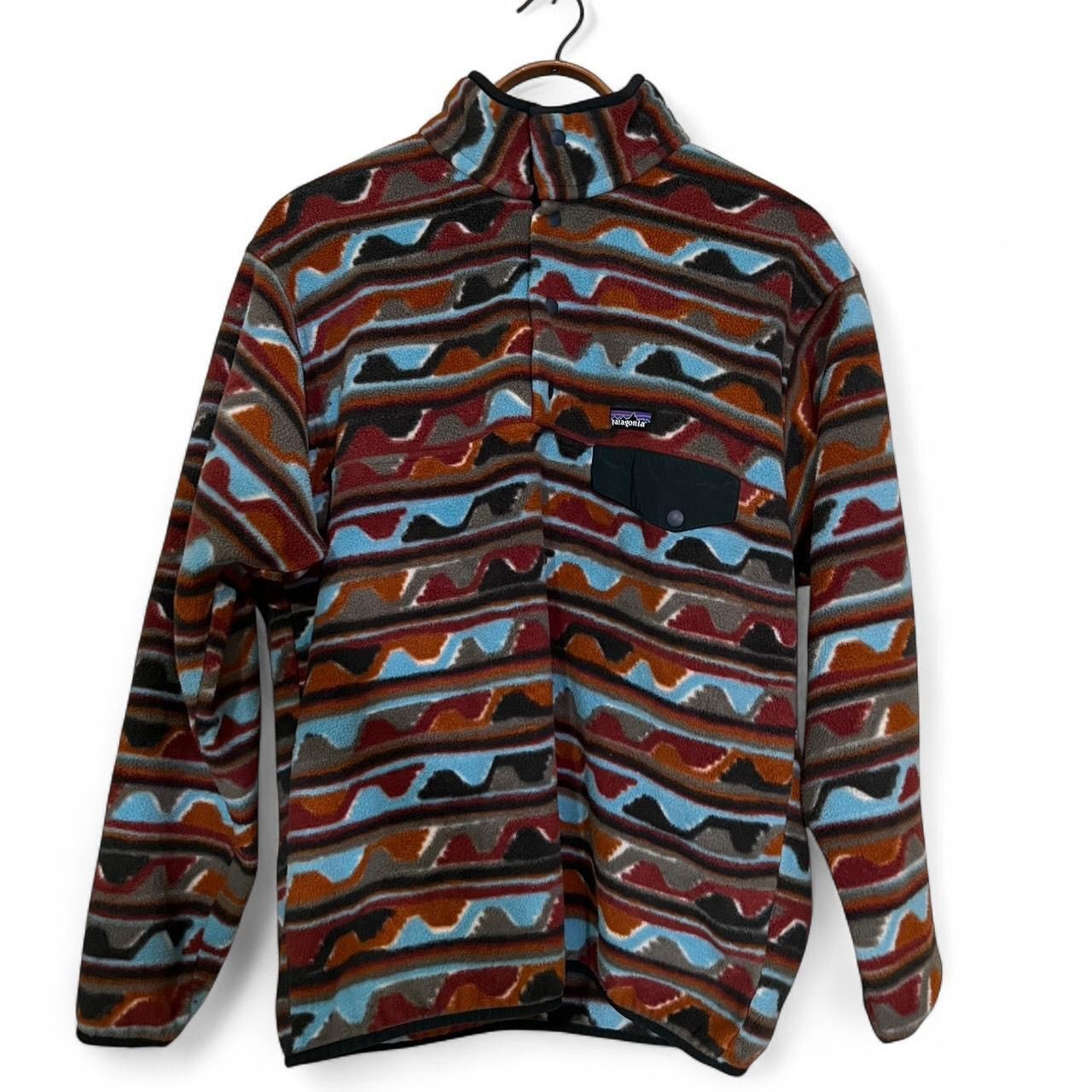 Patagonia Patagonia LRG Waves Print Synchilla Snap-T® Fleece Pullover Size US L / EU 52-54 / 3 - 1 Thumbnail