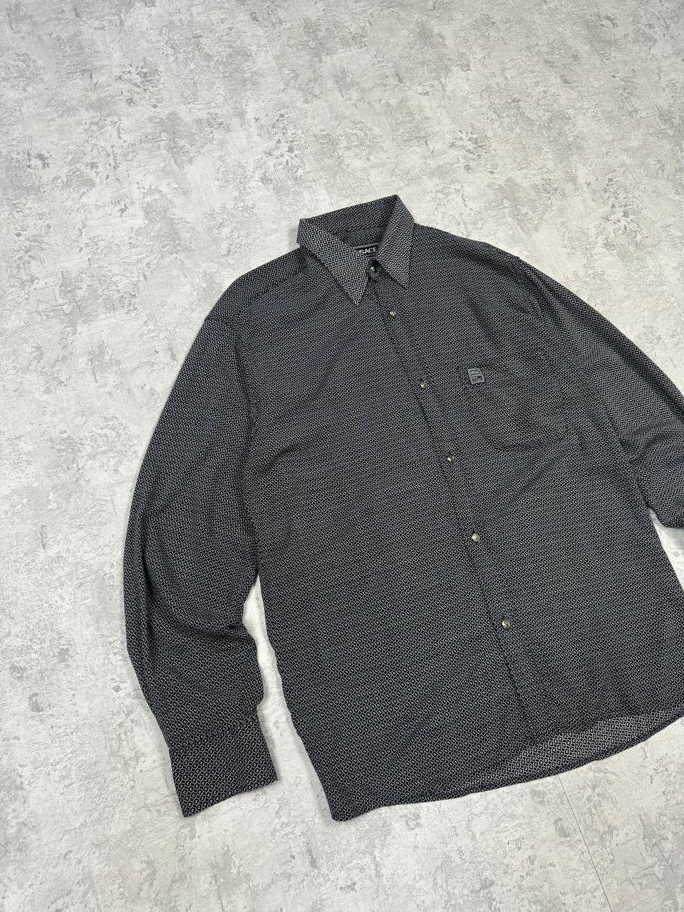 Versace Vintage Versace Jeans Couture Gray Geometric 3D Shirt Size US M / EU 48-50 / 2 - 2 Thumbnail