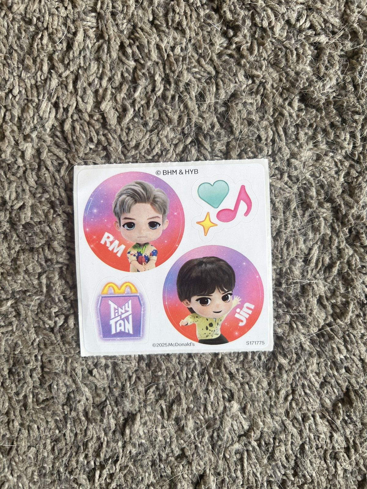 Hypebeast 2025 McDonald’s TinyTAN Sticker Size ONE SIZE - 1 Thumbnail