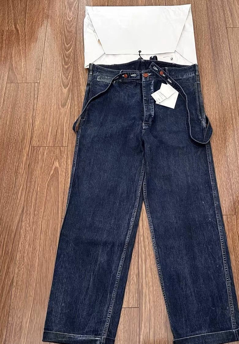 Visvim VISVIM SS CAMUS BRACES PANTS WD DRY DENIM Size US 32 / EU 48 - 1 Thumbnail
