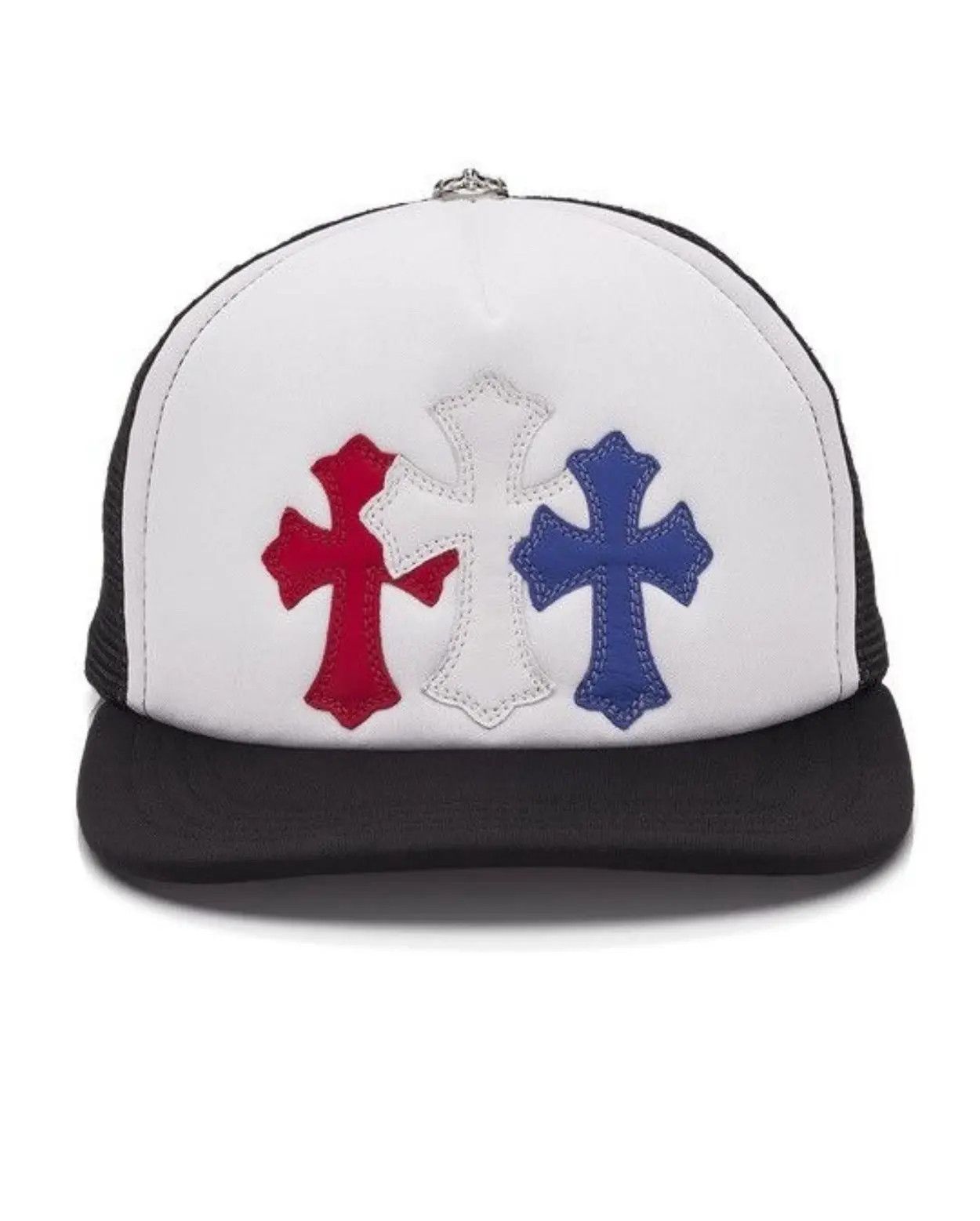 Chrome Hearts Chrome hearts trucker hat cross patches red/white/blue Size ONE SIZE - 1 Thumbnail