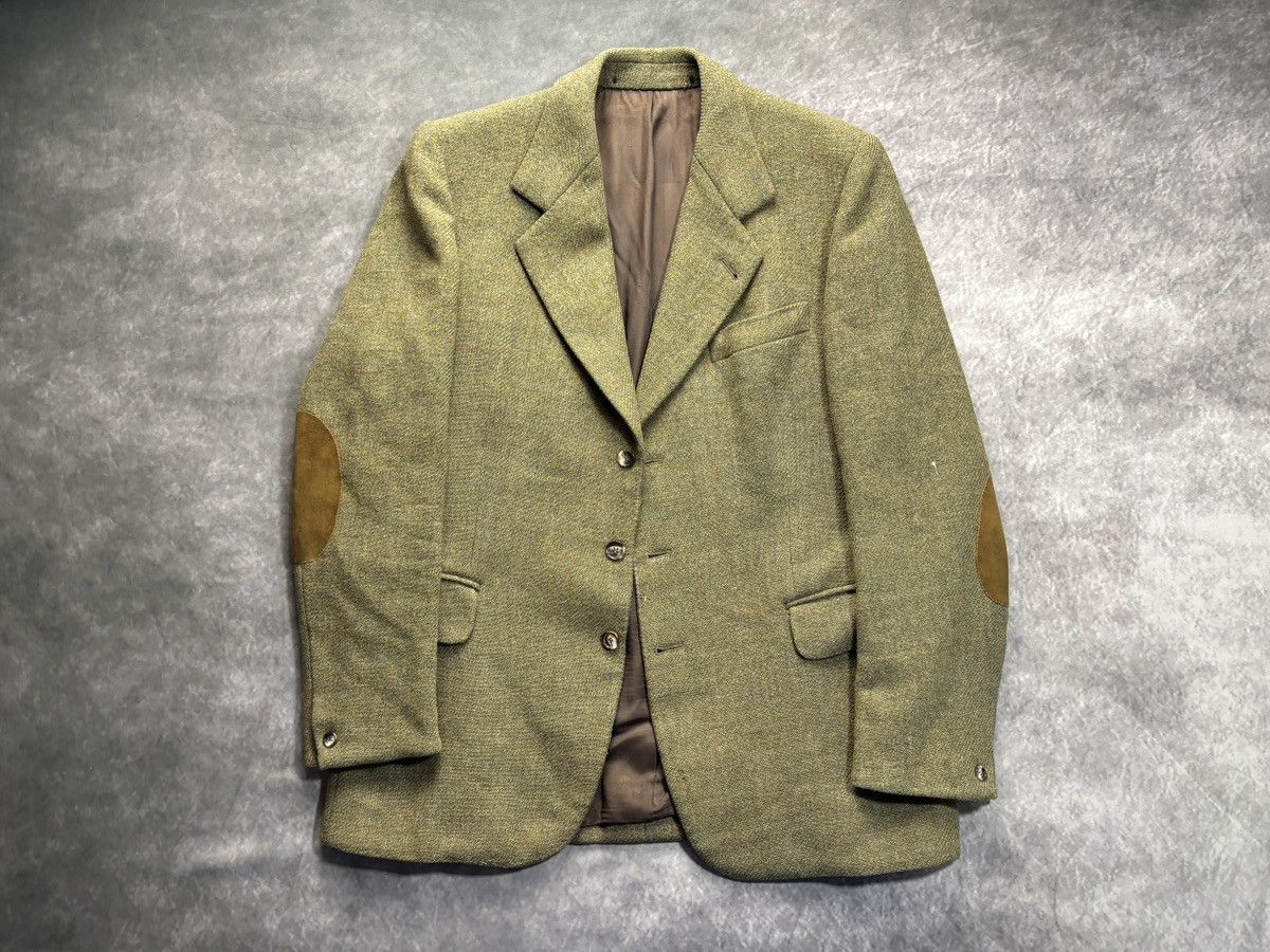 Harris Tweed Vintage Harris Tweed Blazer Suit Jacket Made in Scotland Size 42R - 17 Thumbnail