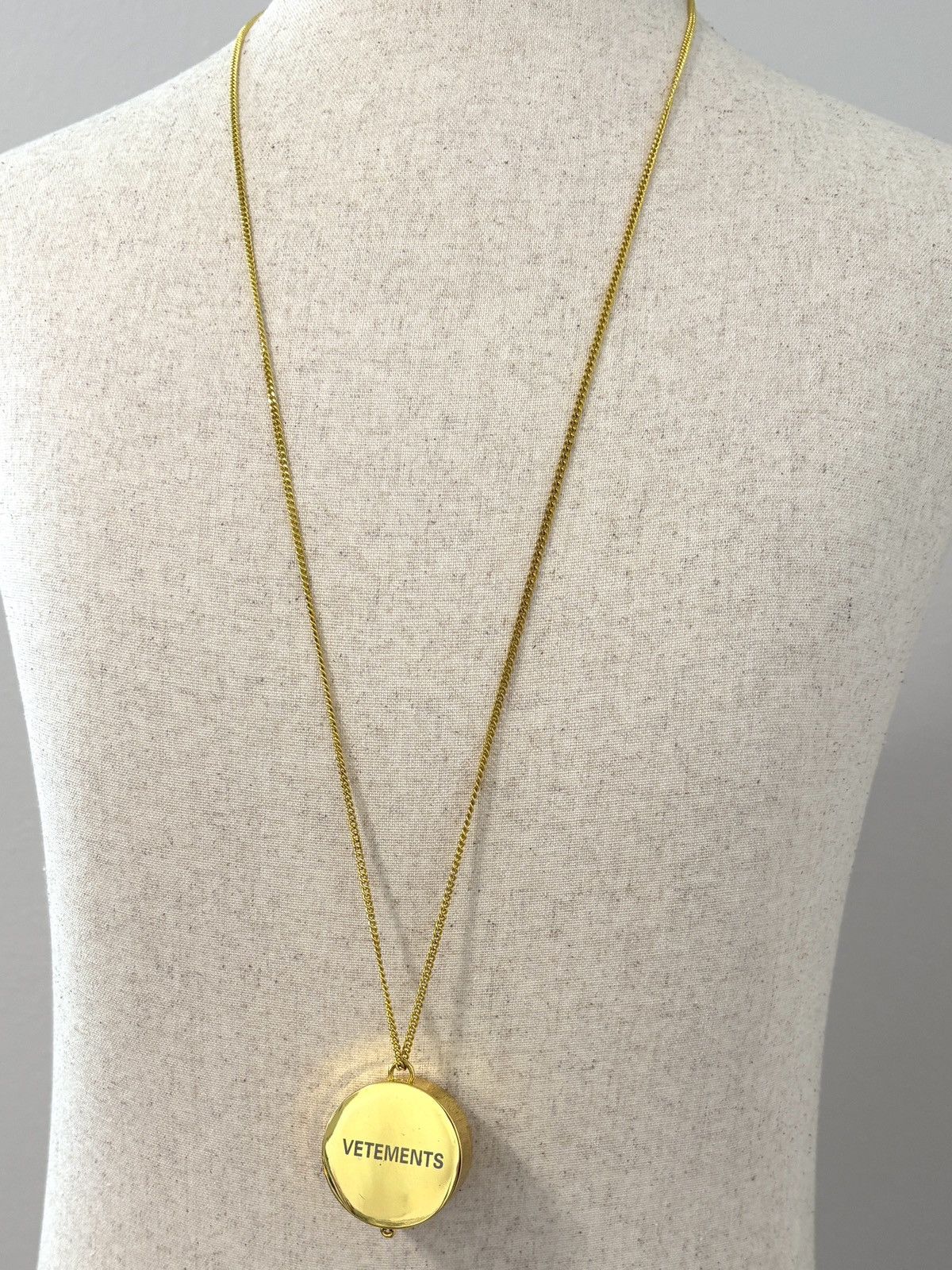 Stoner/Grinder Necklace Gold Brass Logo