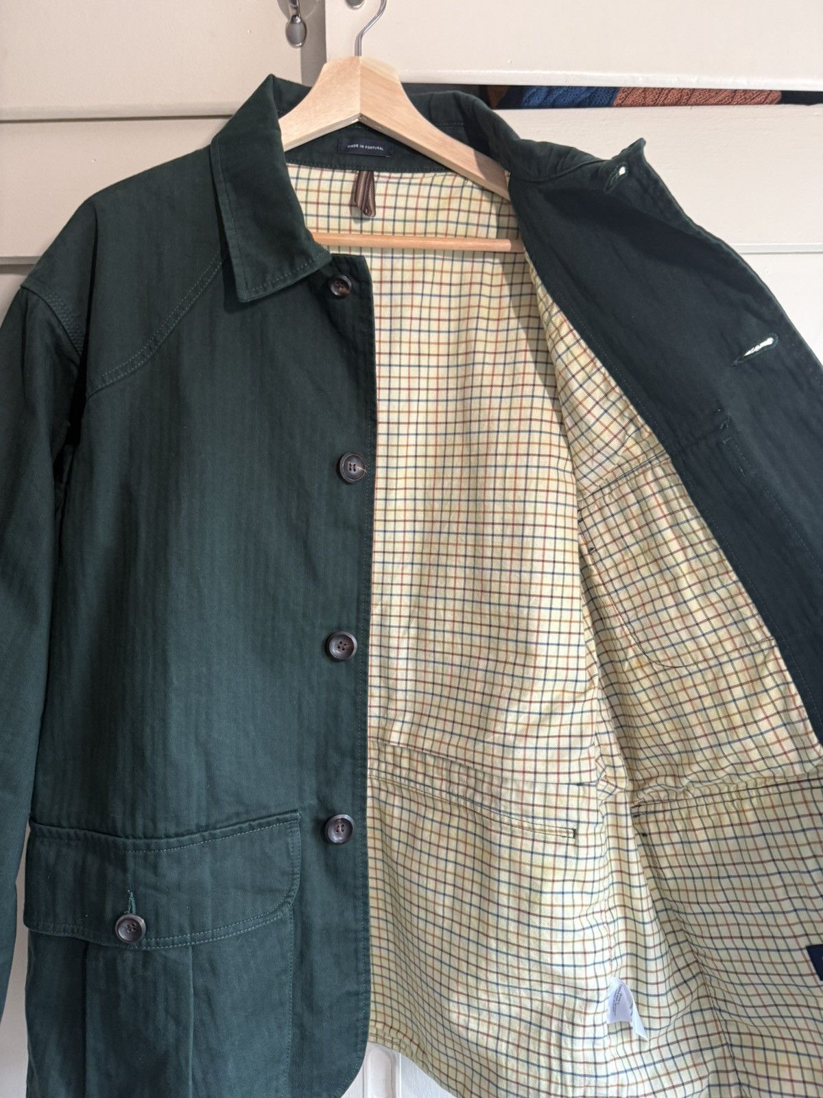 Drake's Drake’s Waxed Cotton Canvas Chasseur Jacket Size US L / EU 52-54 / 3 - 5 Thumbnail
