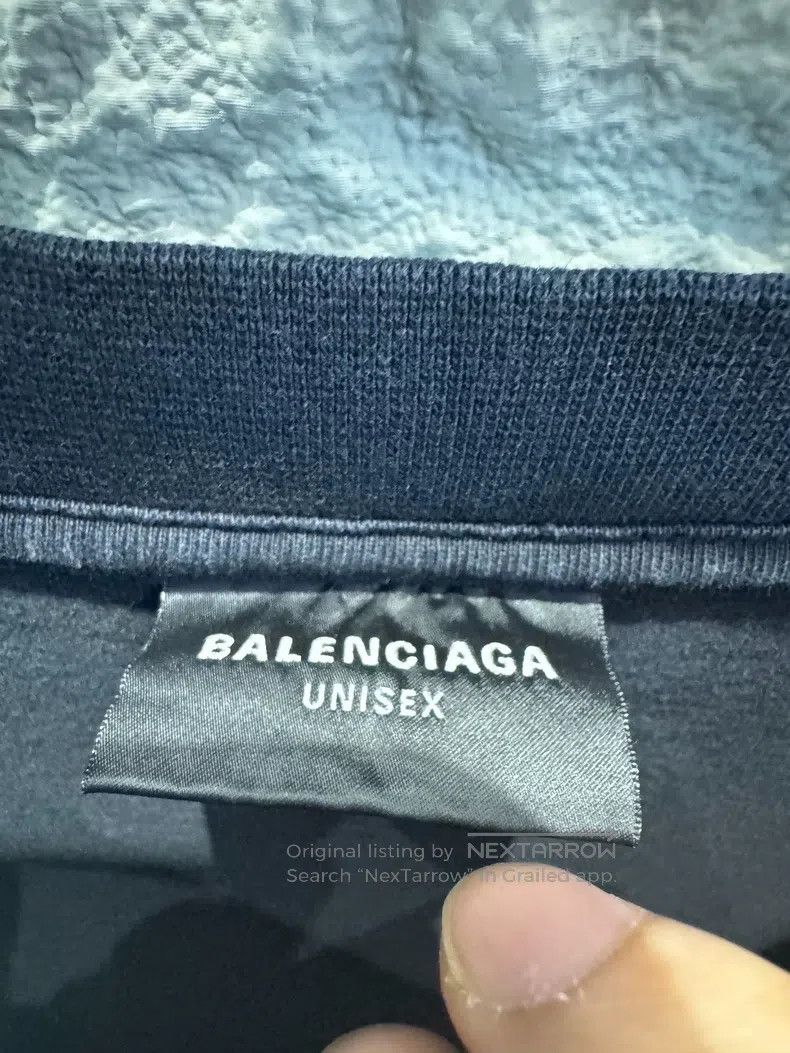 Balenciaga Balenciaga Faded Fleece Short Sleeve T-Shirt Size US M / EU 48-50 / 2 - 5 Thumbnail