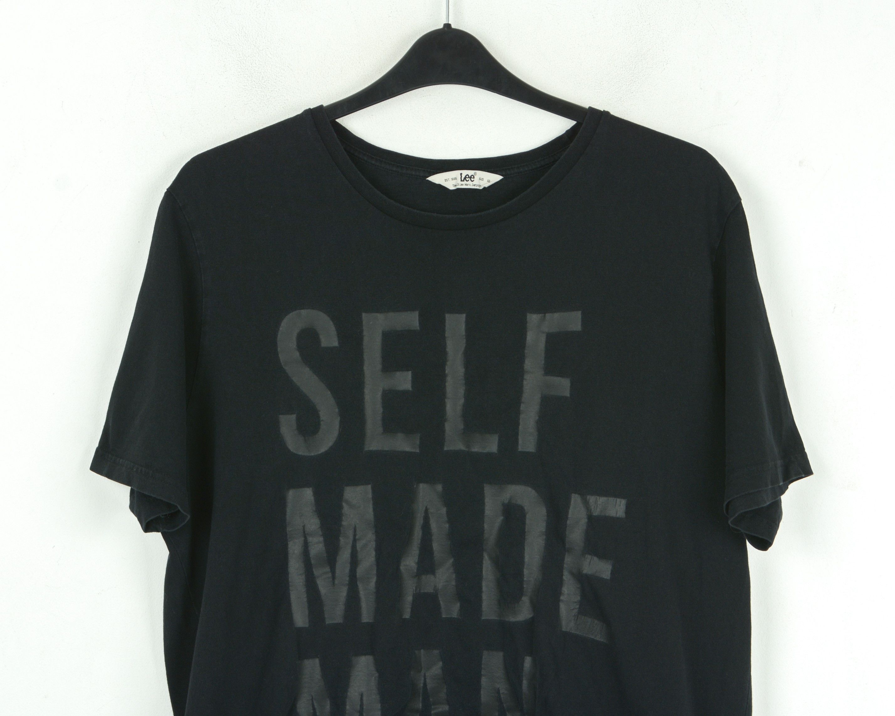 Lee 2XL T-Shirt Black Cotton Short Sleeved Crew Neck Top Size US XXL / EU 58 / 5 - 2 Thumbnail