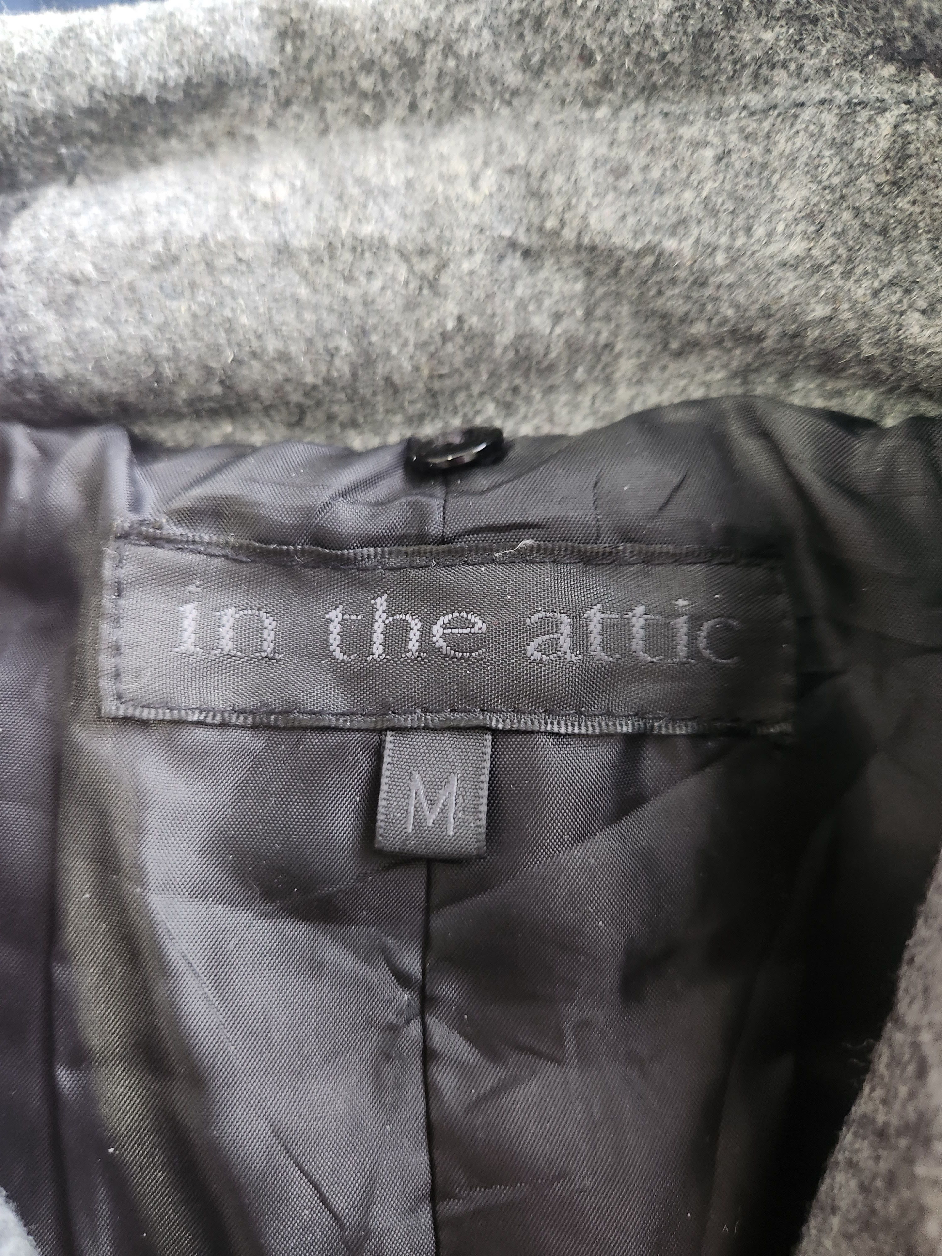 In The Attic Wool Zip Double Breasted Jacket Gray Size Medium Size US S / EU 44-46 / 1 - 9 Thumbnail
