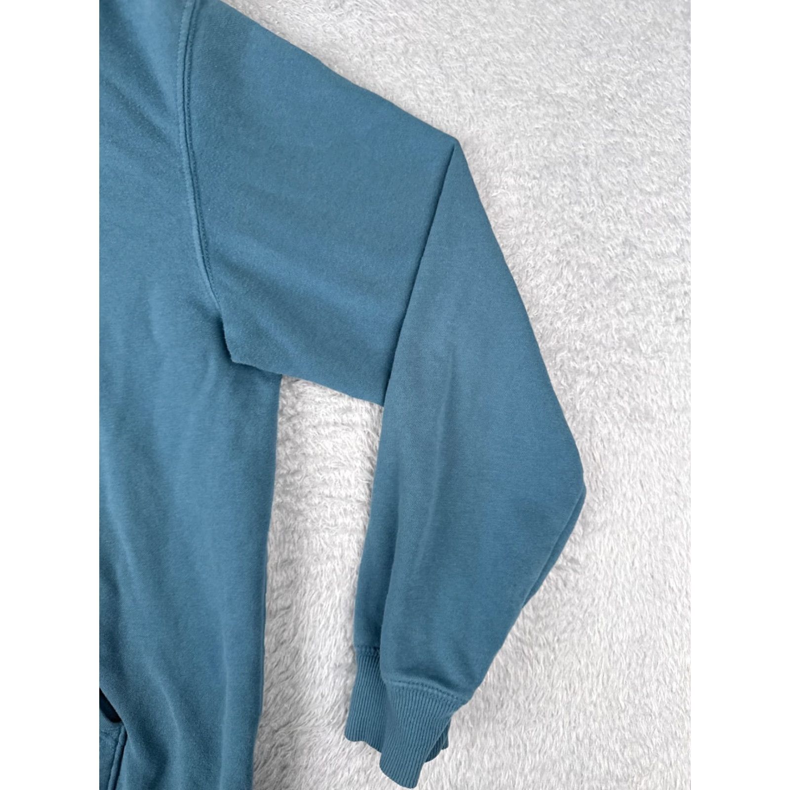 The North Face The North Face Hoodie Mens Large Blue Cotton Blend Pullover Size US L / EU 52-54 / 3 - 2 Thumbnail