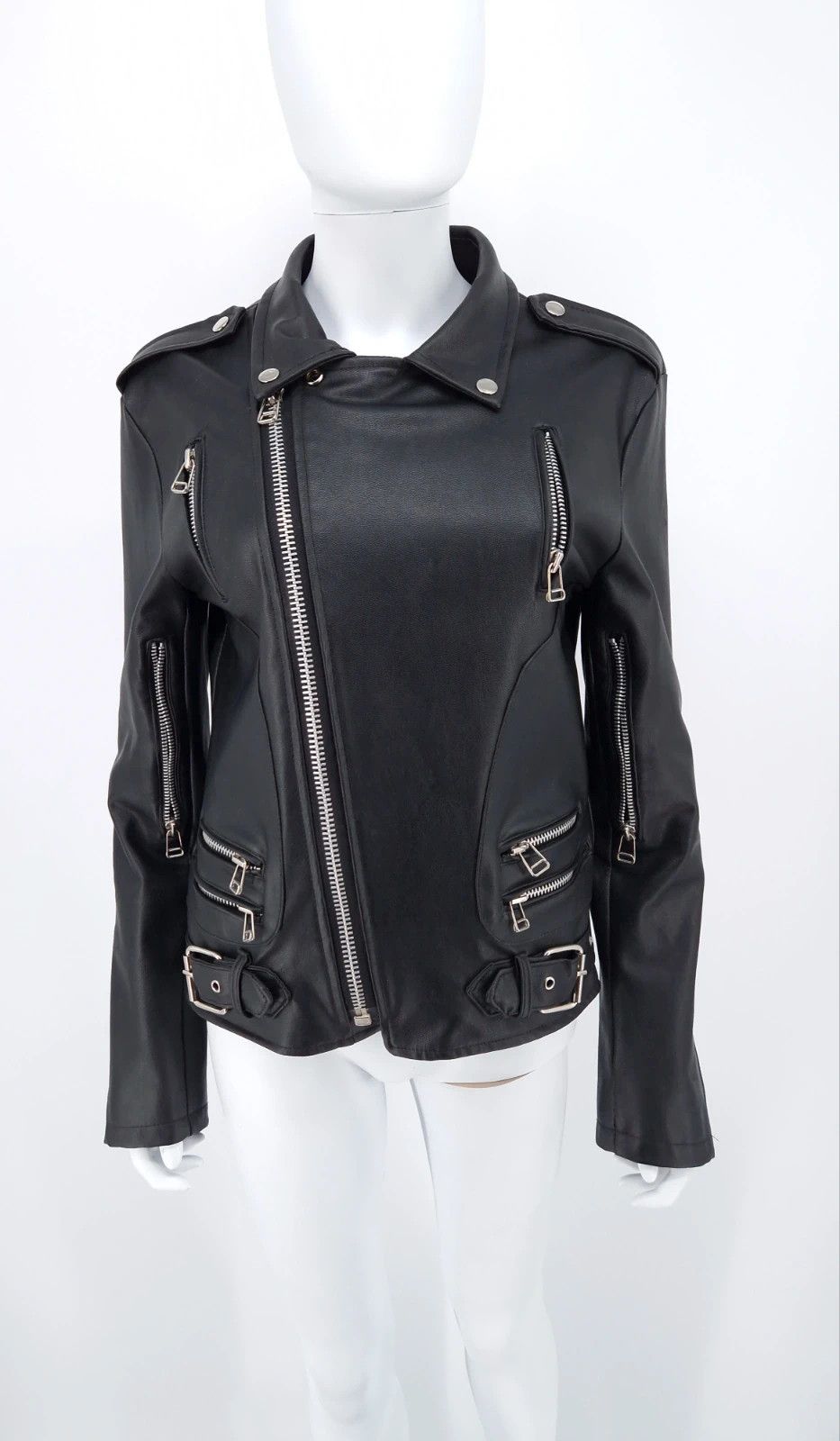 Attachment Vegan Leather Biker Jacket