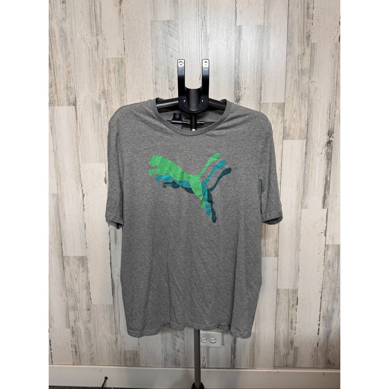 Puma Puma Men’s XL Gray Graphic Logo Tee Shirt Short Sleeve Casua Size US XL / EU 56 / 4 - 1 Thumbnail