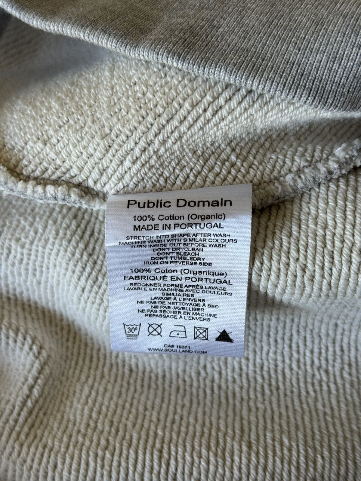 Soulland “Public Domain” Grey Hoodie Size US M / EU 48-50 / 2 - 5 Thumbnail
