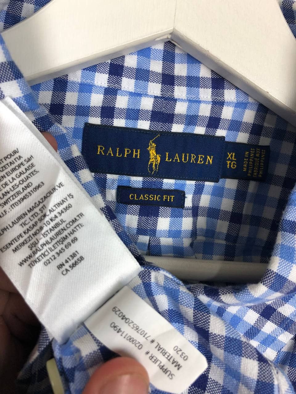 Polo Ralph Lauren Polo Ralph Lauren Check Shirt Classic Fit Thick Cotton XL Size US XL / EU 56 / 4 - 8 Thumbnail