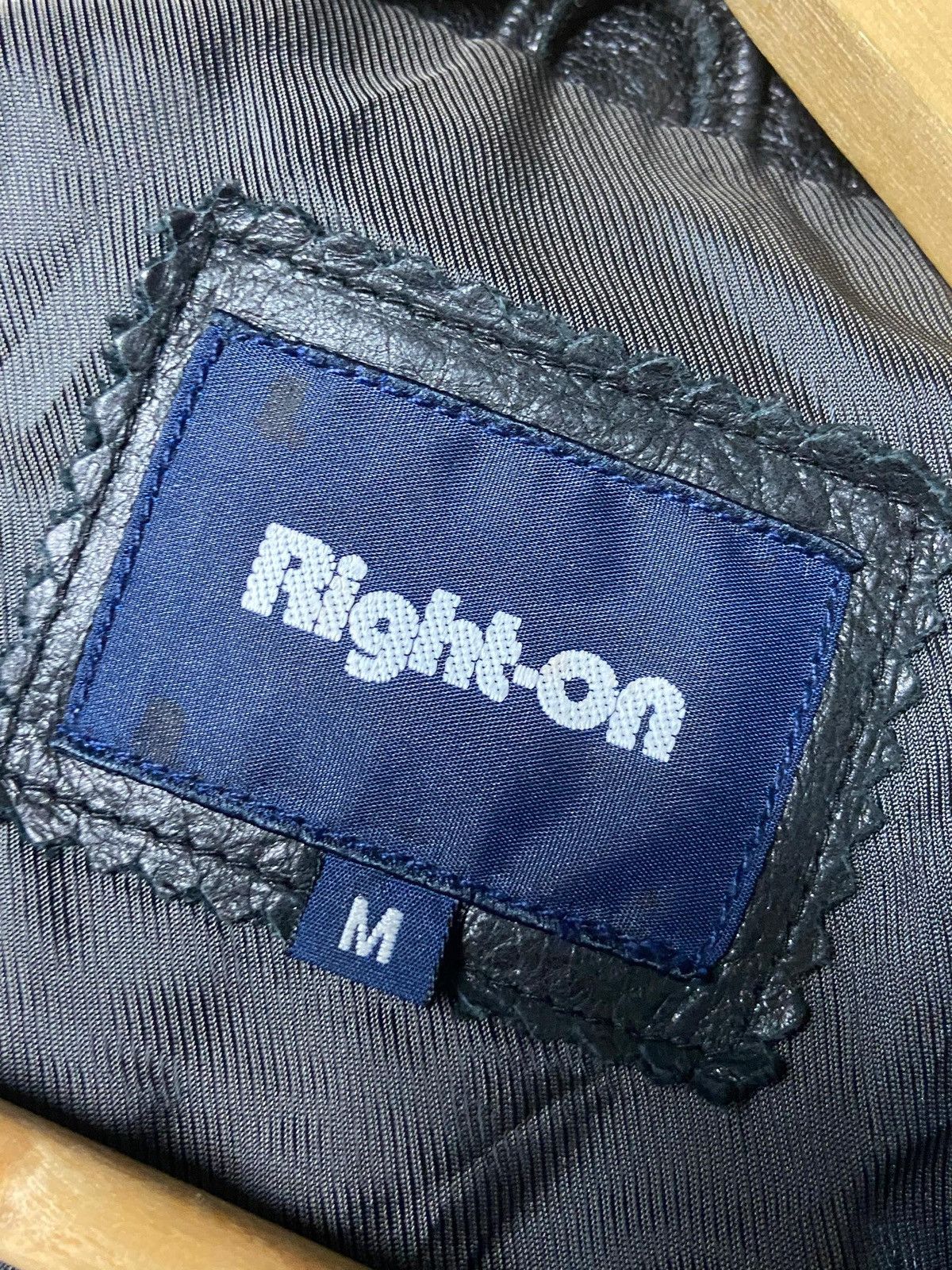 Japanese Brand Right On Brand Zip Up Leather Jacket (166) Size US M / EU 48-50 / 2 - 7 Thumbnail