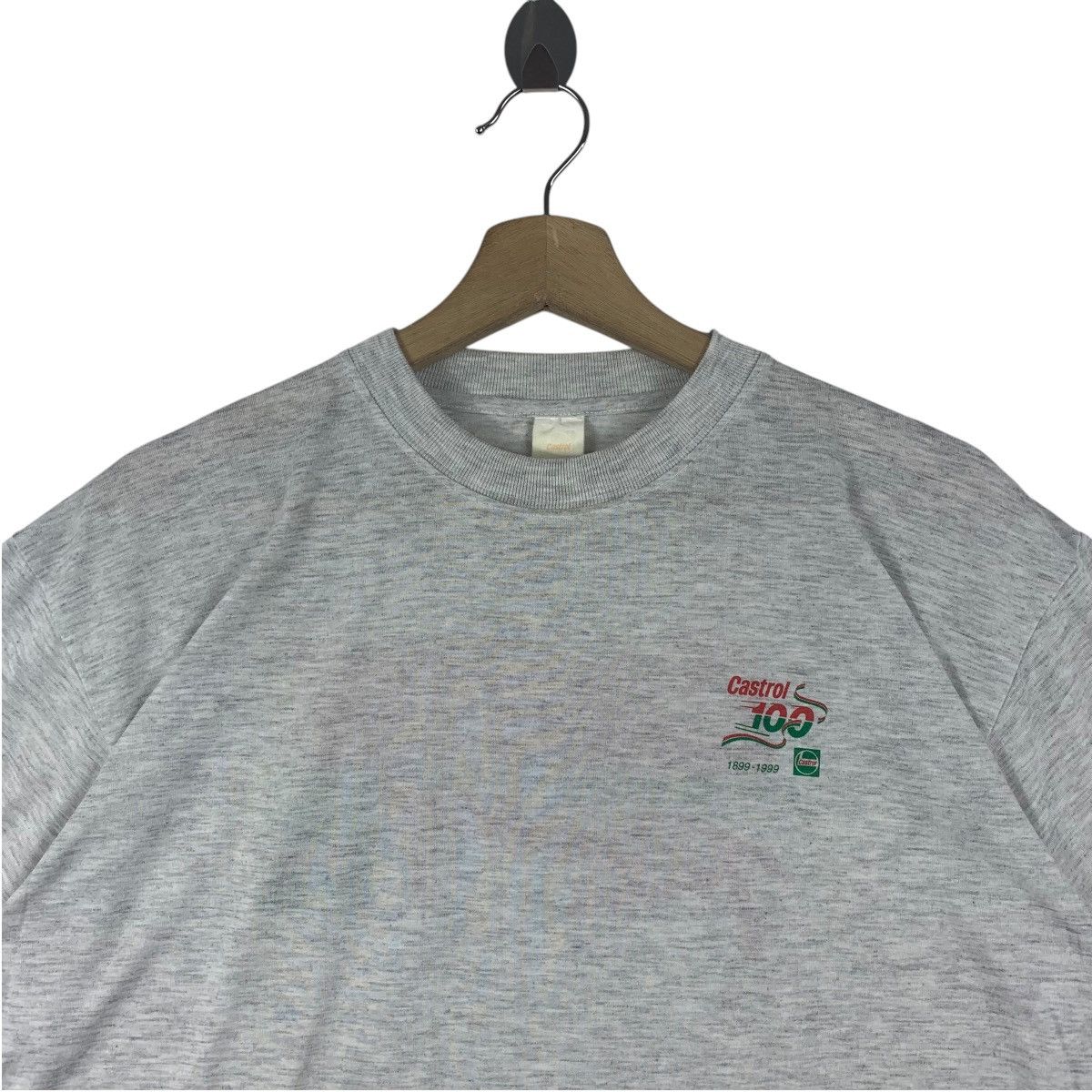 Japanese Brand Vintage CASTROL racing Grey tee Size US M / EU 48-50 / 2 - 3 Thumbnail