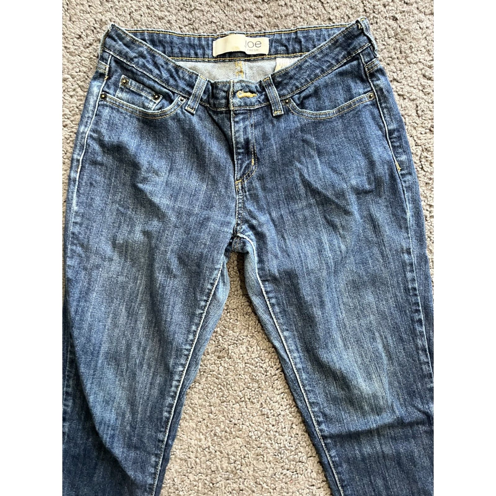 Denime Joe Fresh Jeans Women Blue Denim Slim Mid-Rise Size 4 5-Pocket Womens Size 27" / US 4 / IT 40 - 2 Thumbnail