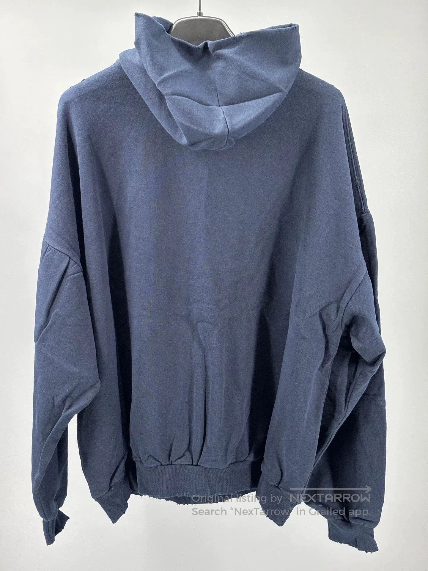 Balenciaga balenciaga blue hooded sweatshirt for men and women. Size US L / EU 52-54 / 3 - 4 Thumbnail