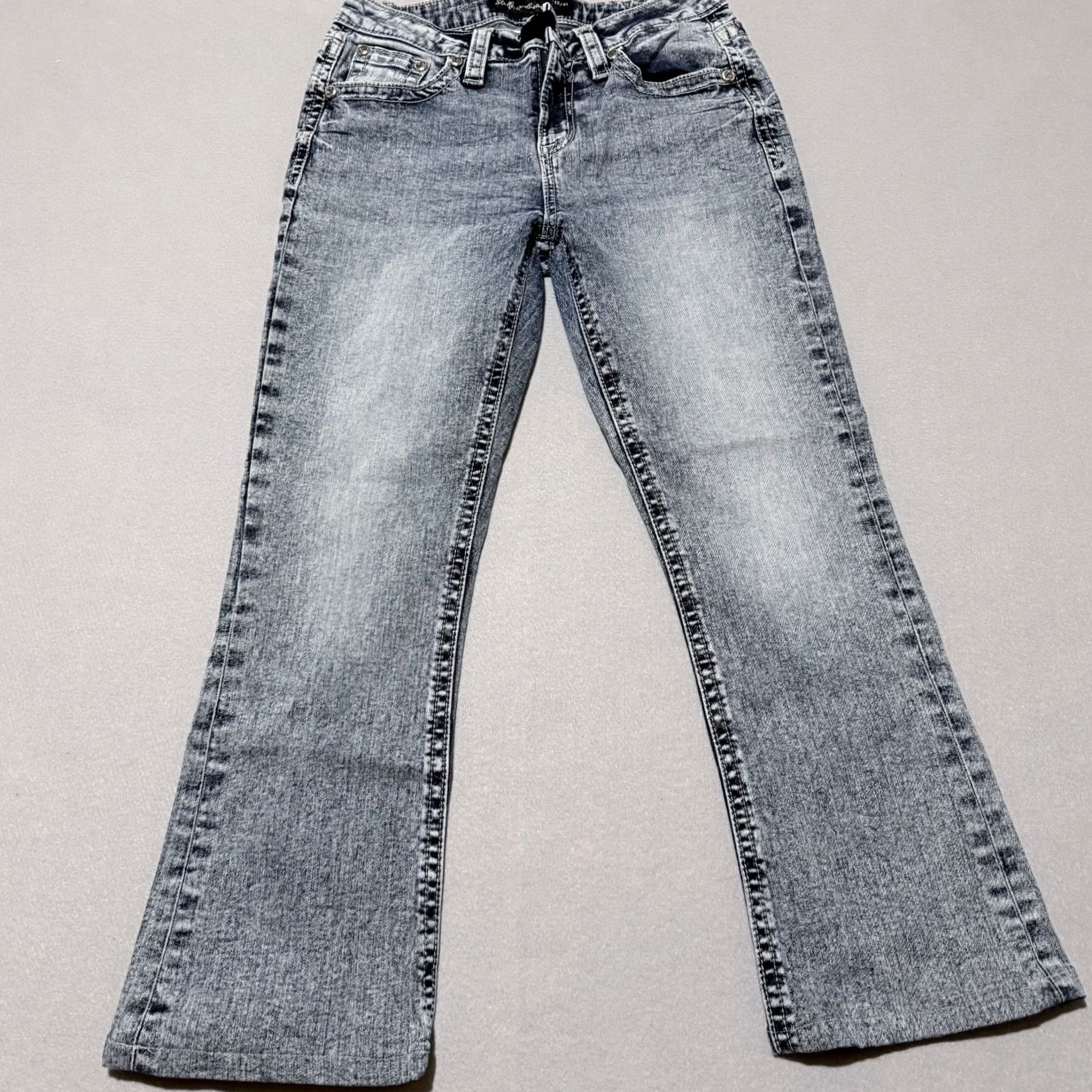 Vintage VINTAGE Stella in Dreams Jeans Women's Bootcut Denim Embroidered Western - 13/31 Size 34" / US 12 / IT 48 - 3 Thumbnail