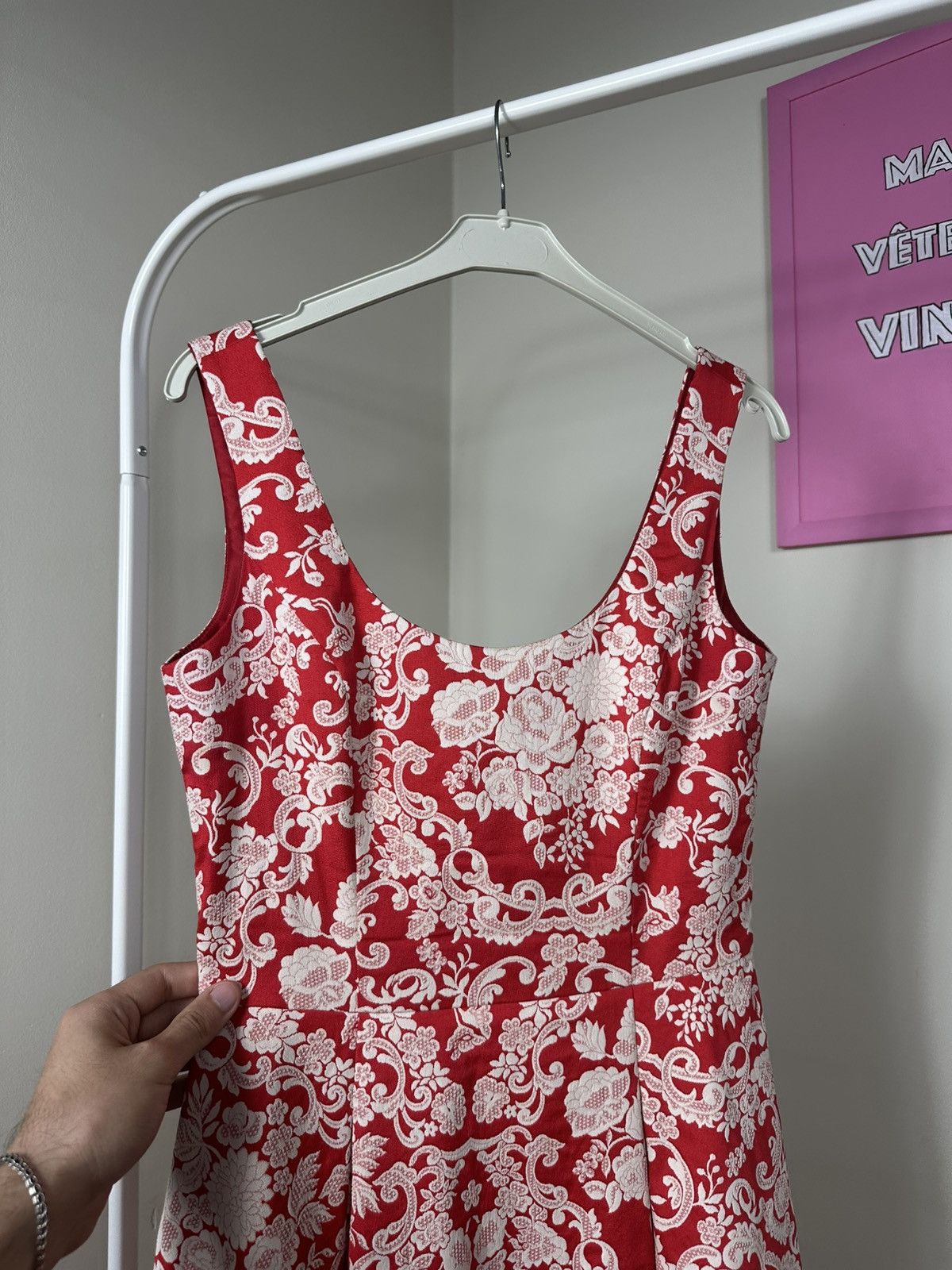 Other Susanne Spatt Classic Label Dress Flared Jacquard Floral Size S / US 4 / IT 40 - 6 Thumbnail
