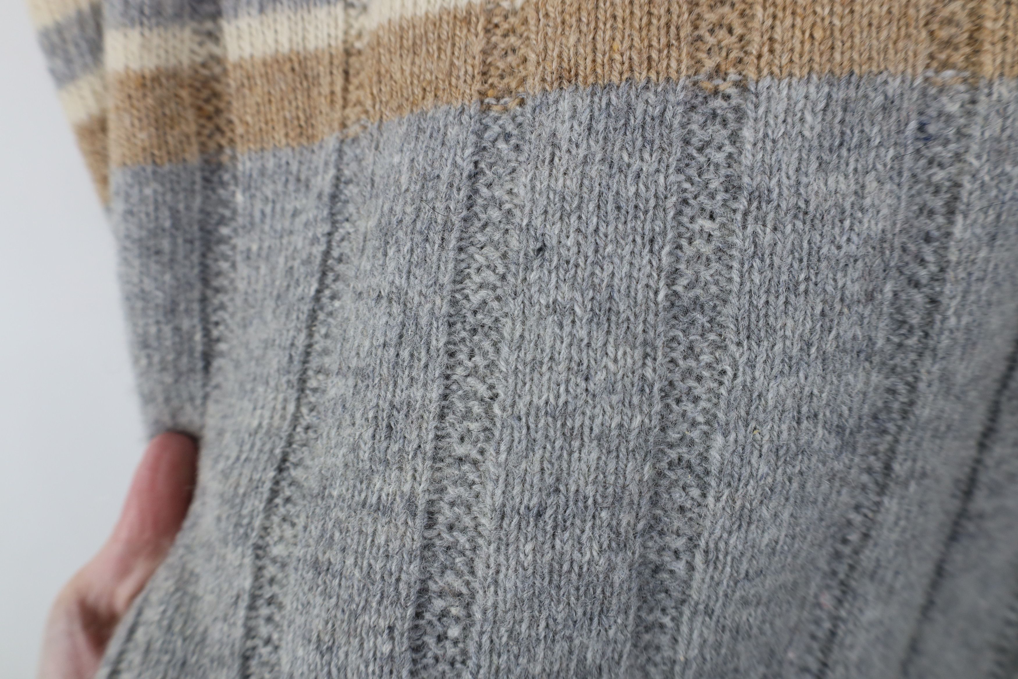 Vintage Vintage 70s Streetwear Striped Ribbed Knit Sweater USA Size US L / EU 52-54 / 3 - 8 Thumbnail
