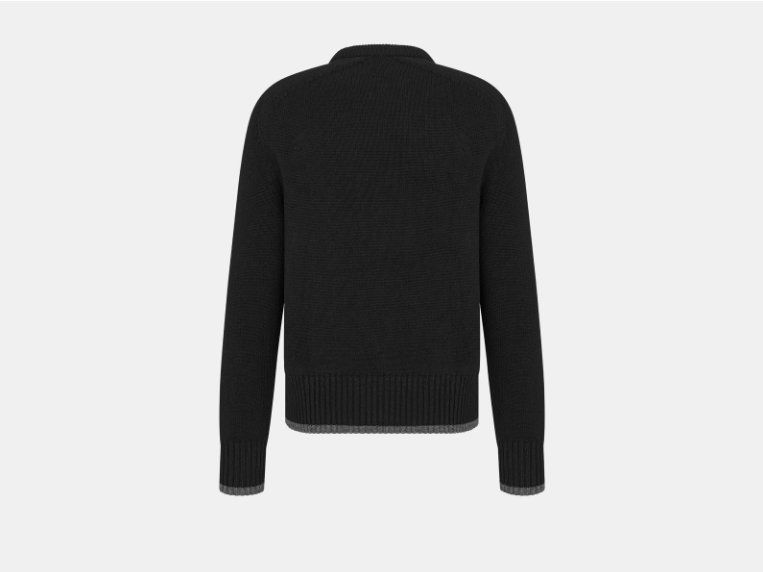Dior o1w1db11025 213M64 Christian Dior Atelier Sweater in Black Size US XL / EU 56 / 4 - 2 Thumbnail