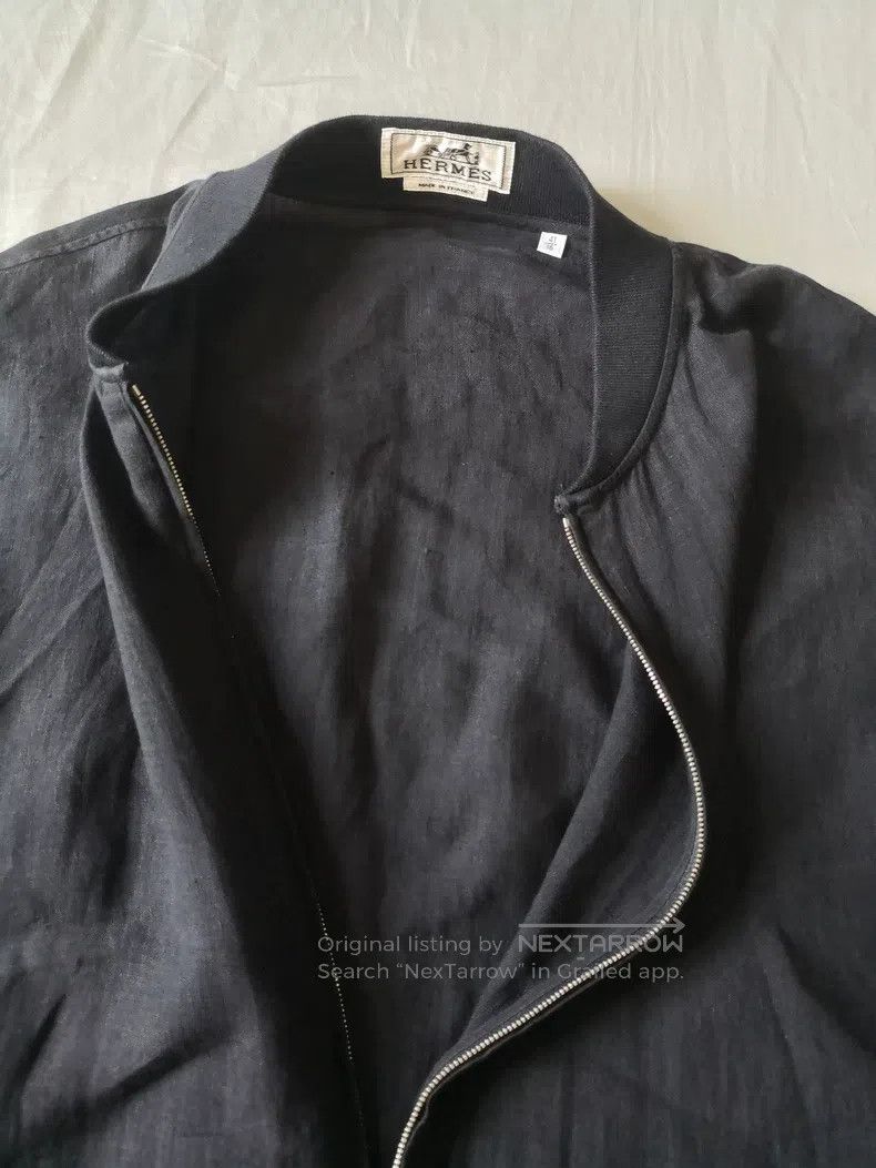 Hermes Hermes Men's Linen Jacket, 100% Linen Fabric, Navy, Lightw Size US L / EU 52-54 / 3 - 9 Thumbnail