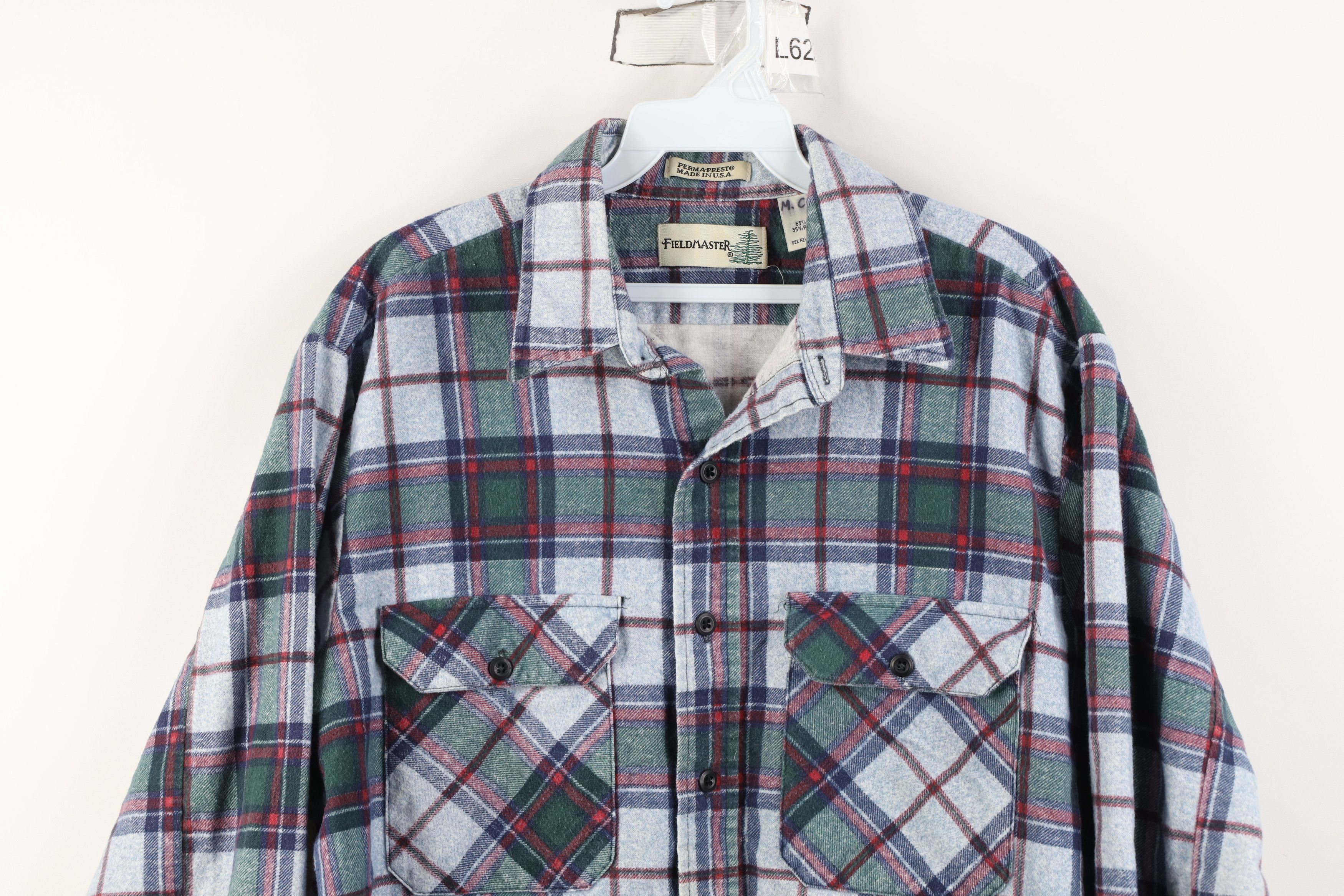 Vintage Vintage 90s Streetwear Collared Button Shirt Plaid USA Size US L / EU 52-54 / 3 - 2 Thumbnail