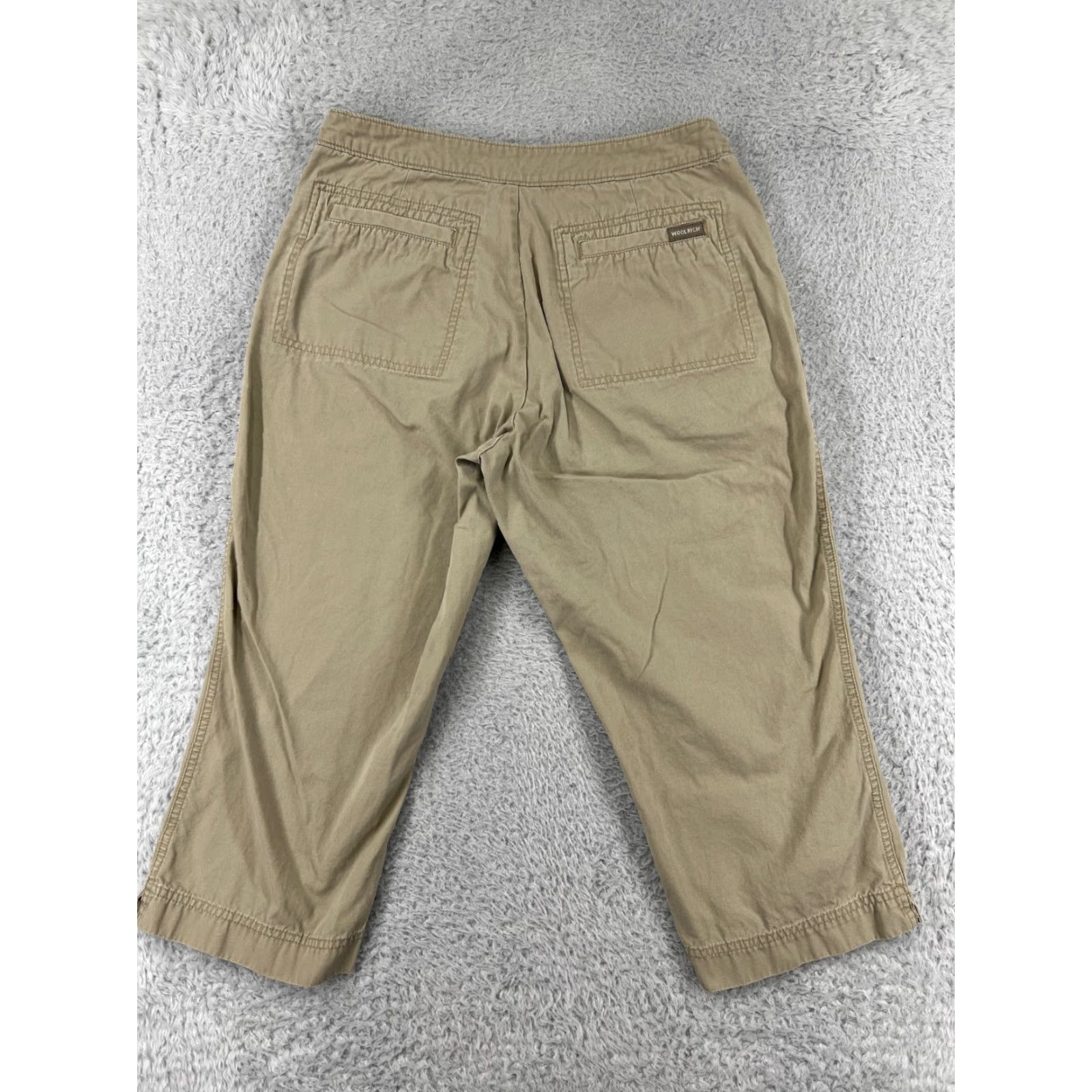 Eddie Bauer Woolrich Pants Womens Capri Beig e Khaki 5P Cotton 100% Eddie Bauer Capris Pant s Casual Fall Spring Summer Mens? Size 27" / US 4 / IT 40 - 2 Thumbnail