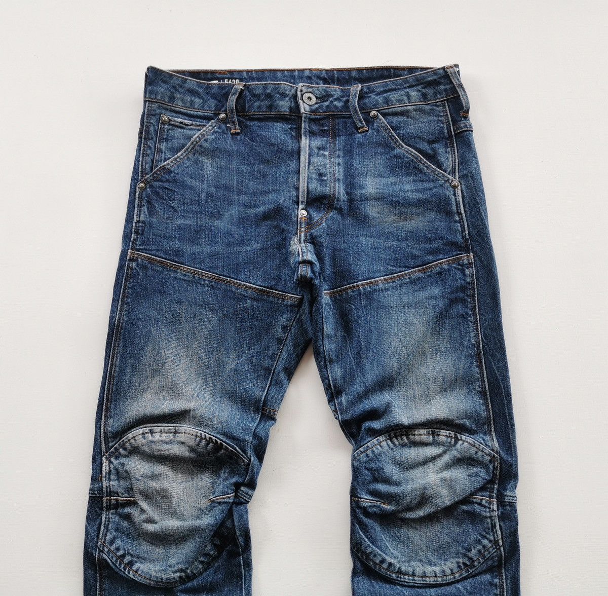 G-Star 3D Slim Patch Knee Denim Jeans Size US 30 / EU 46 - 2 Thumbnail