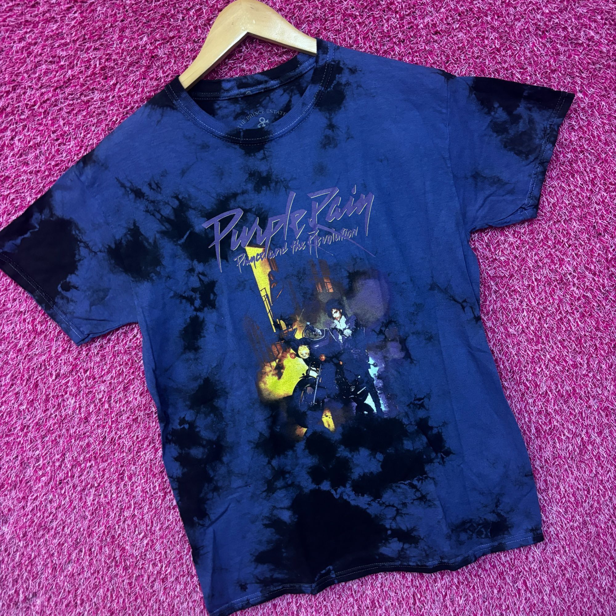 Prince Prince the Revolution Purple Rain Album Funk Rock Tie Dye M Size US M / EU 48-50 / 2 - 3 Thumbnail