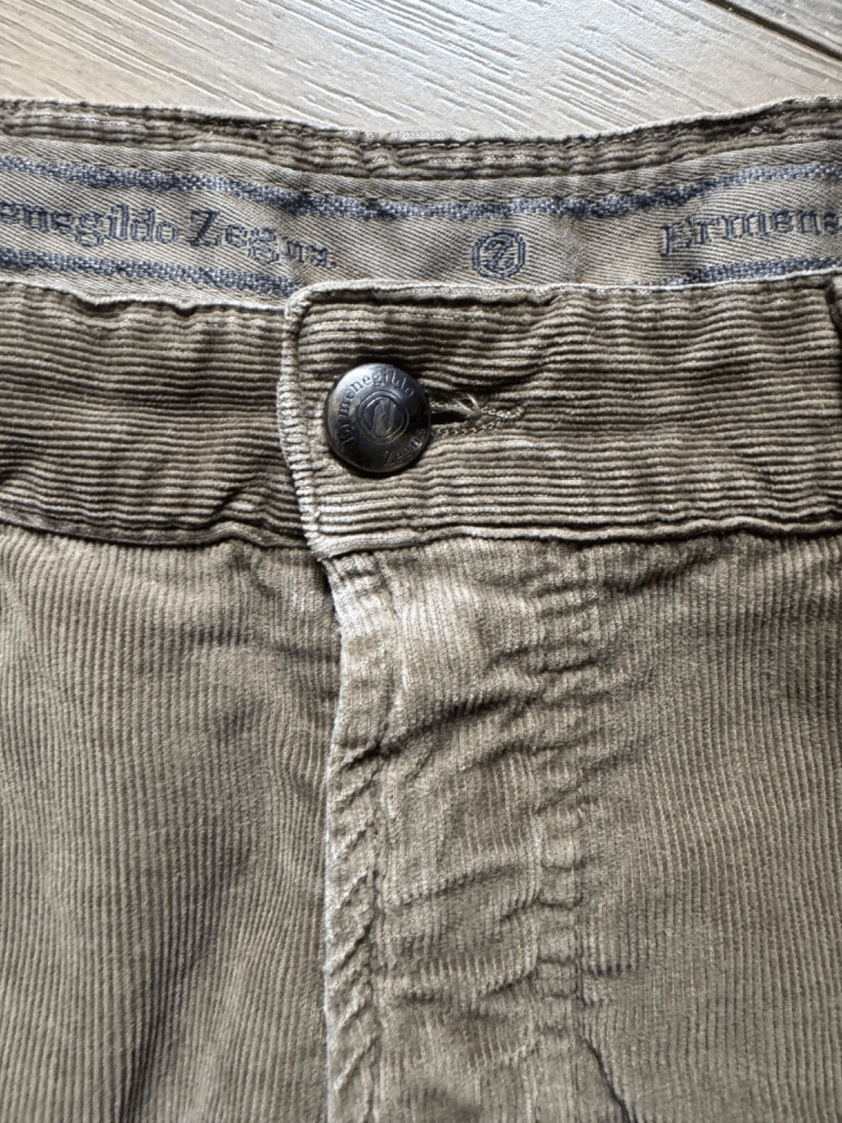 Ermenegildo Zegna Ermenegildo Zegna Corduroy Pants Men 36x32 Brown Flat Italy Size US 36 / EU 52 - 3 Thumbnail