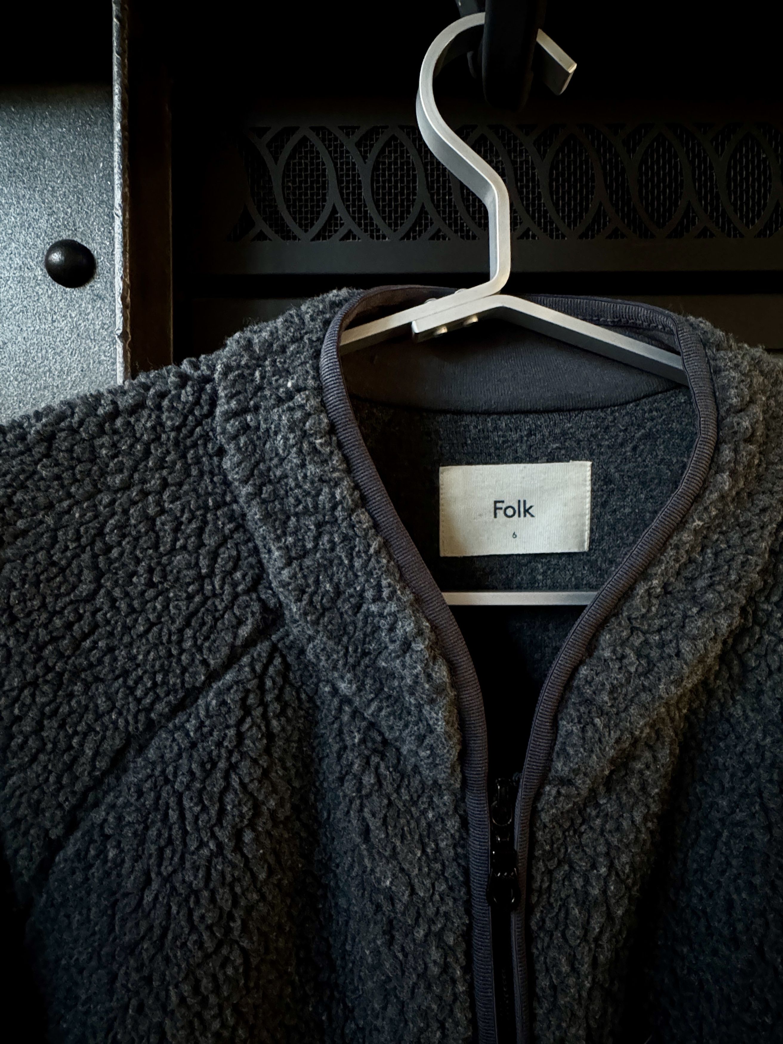 Folk Folk Luxury Grey Fleece Zip Jacket. Size (6) Fits US XL Size US XL / EU 56 / 4 - 2 Thumbnail