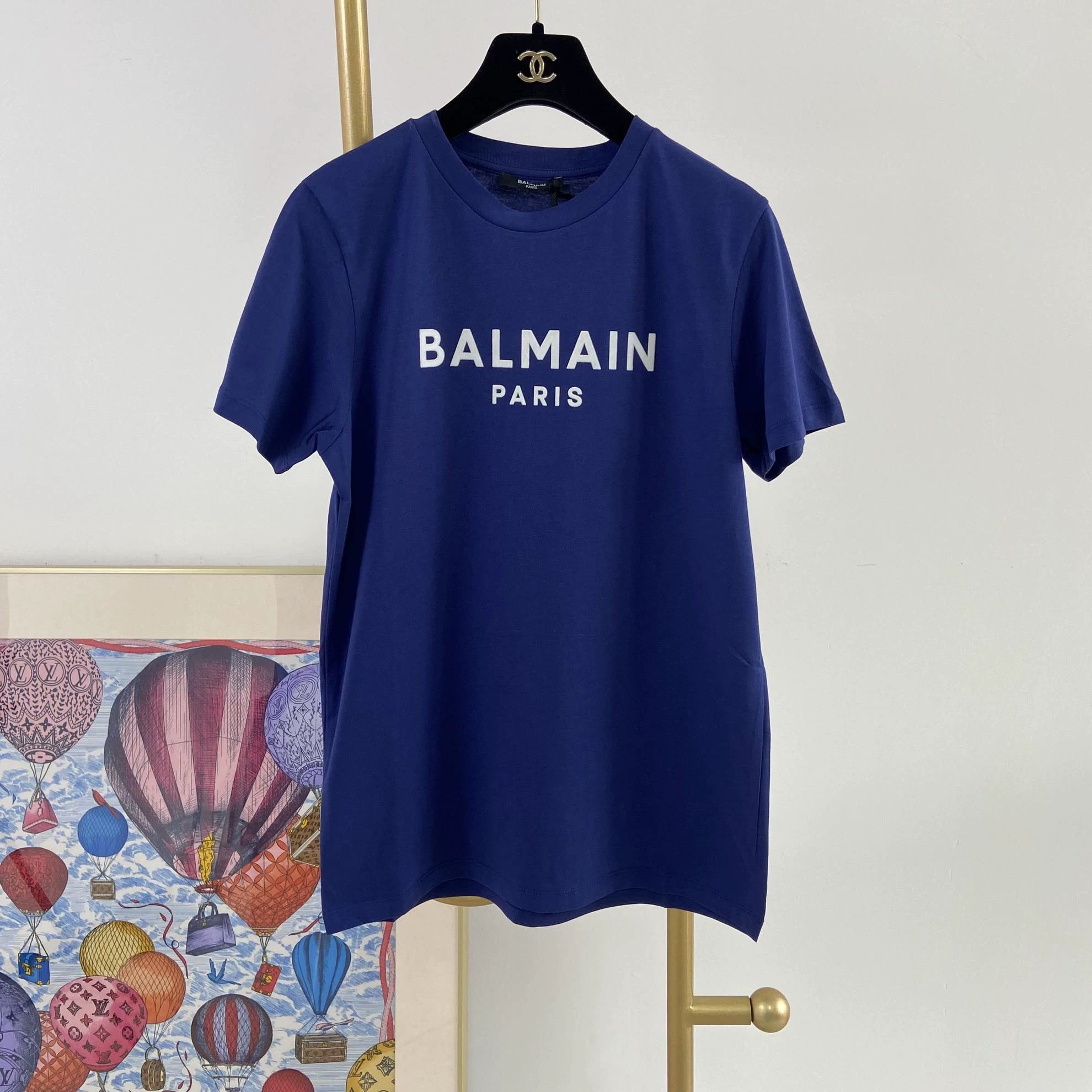 Balmain Balmain blue logo T-shirt 14A Size US XS / EU 42 / 0 - 2 Thumbnail