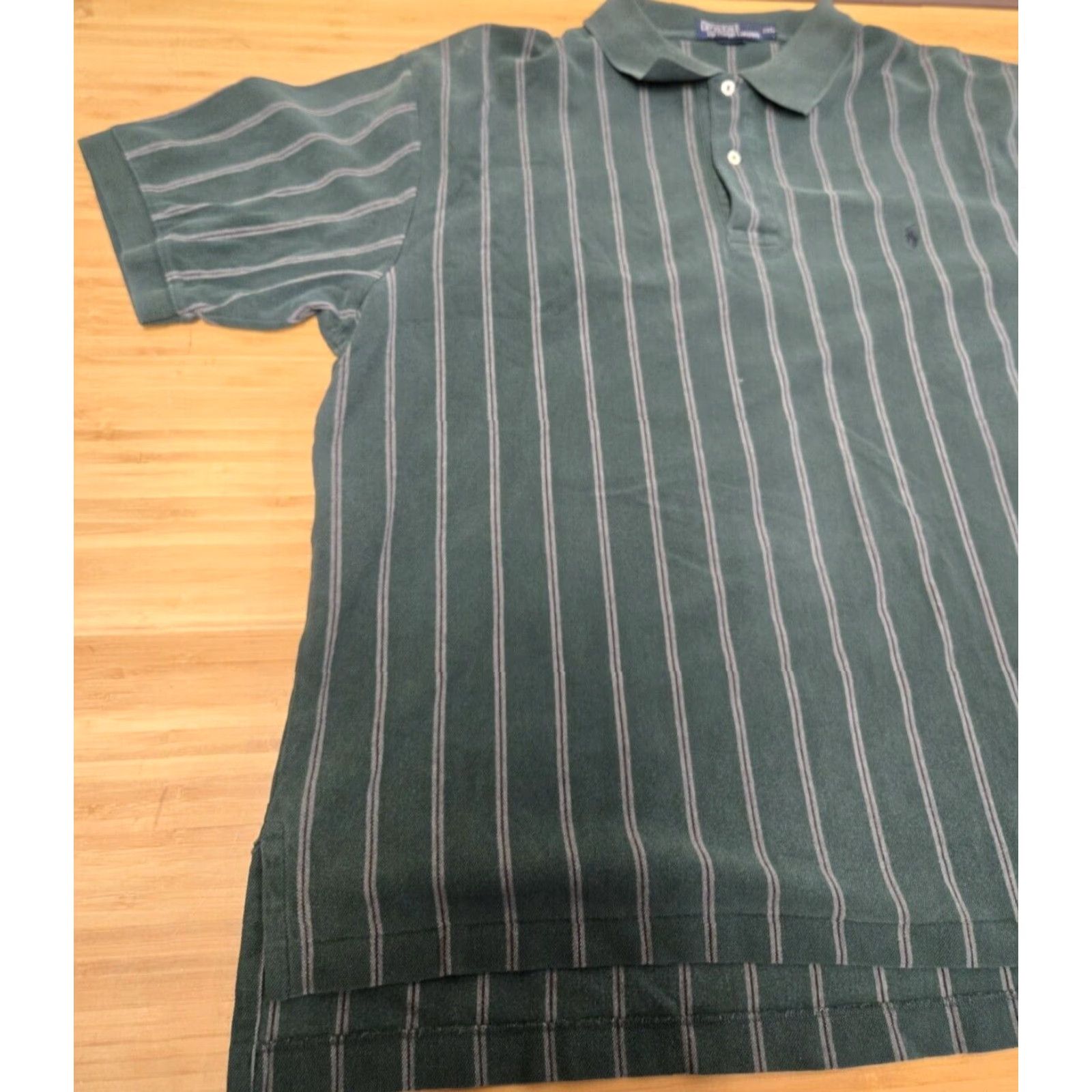 Polo Ralph Lauren Polo Ralph Lauren Shirt Men 2XL Green Blue Striped Polo Preppy Classic Rugby Heritage Logo Short Sleeve Button Collared Casual Size US XXL / EU 58 / 5 - 3 Thumbnail