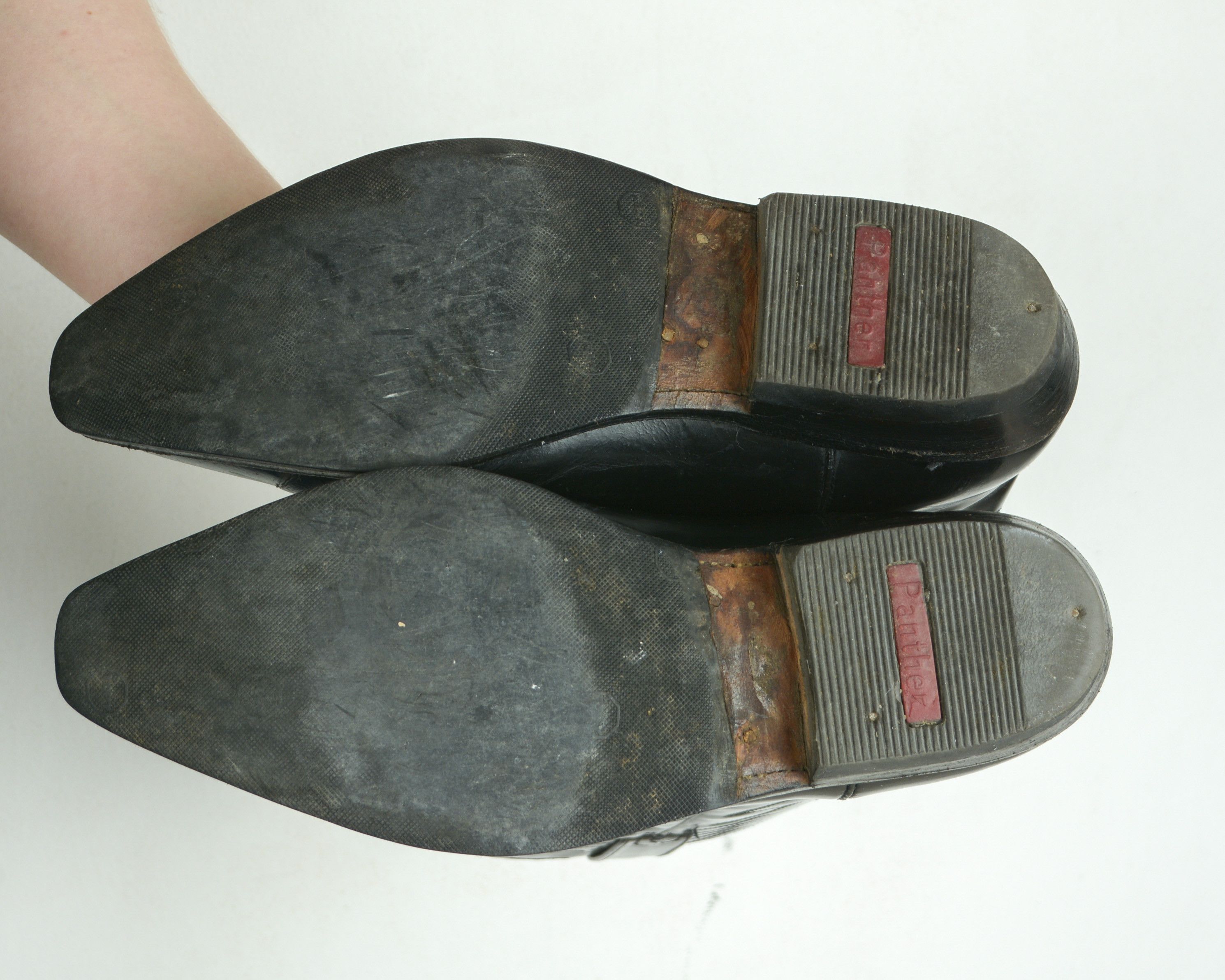 Vintage Buffalo handcrafted handmade Western Cowboy Boots Pullons Size US 6 / IT 36 - 7 Thumbnail