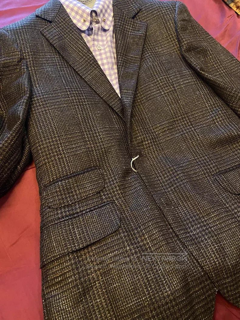 Brunello Cucinelli Brunello Cucinelli Suit jacket, linen, wool, and silk blen Size 50L - 3 Thumbnail